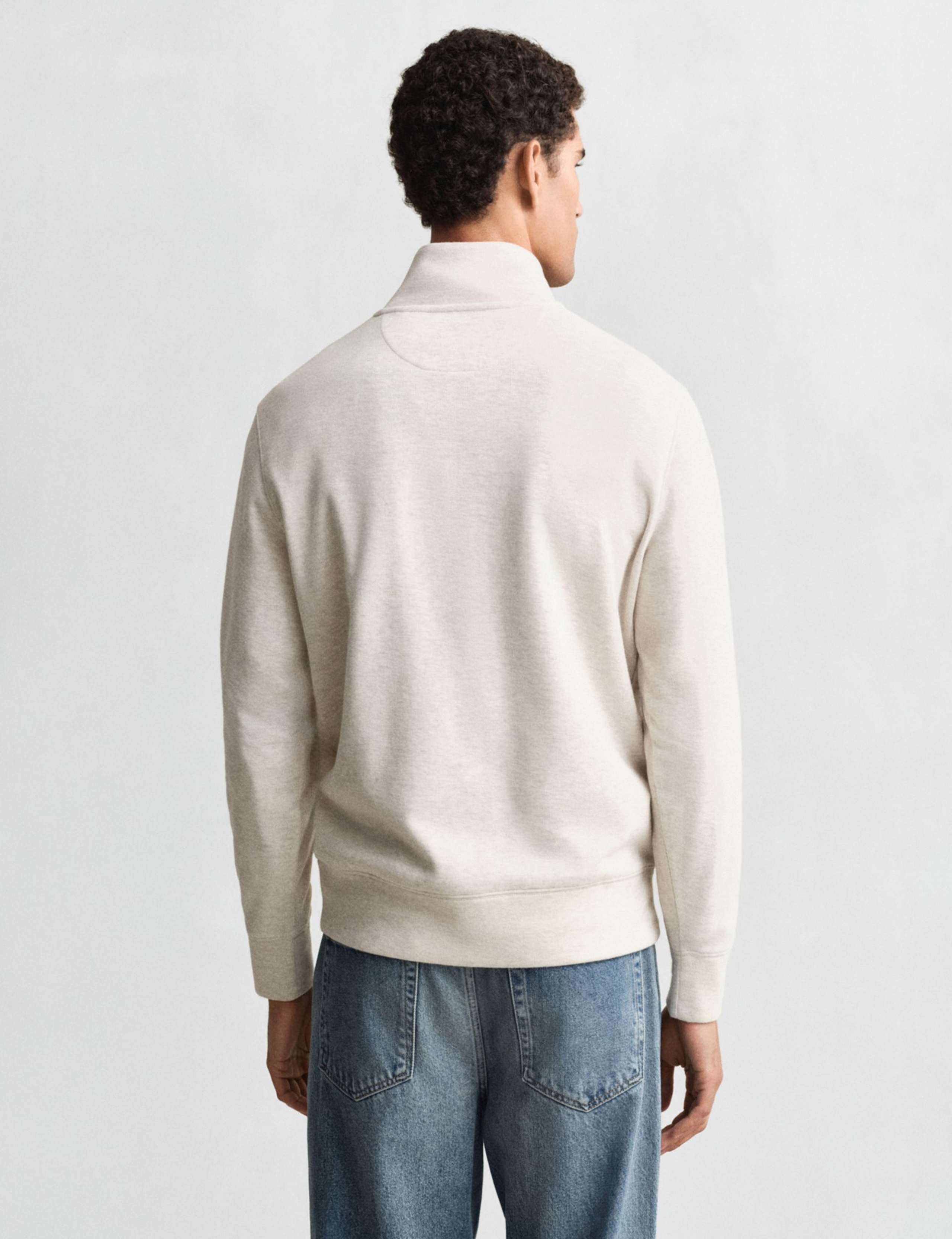 Pure Cotton Half Zip Sweatshirt 3 of 3