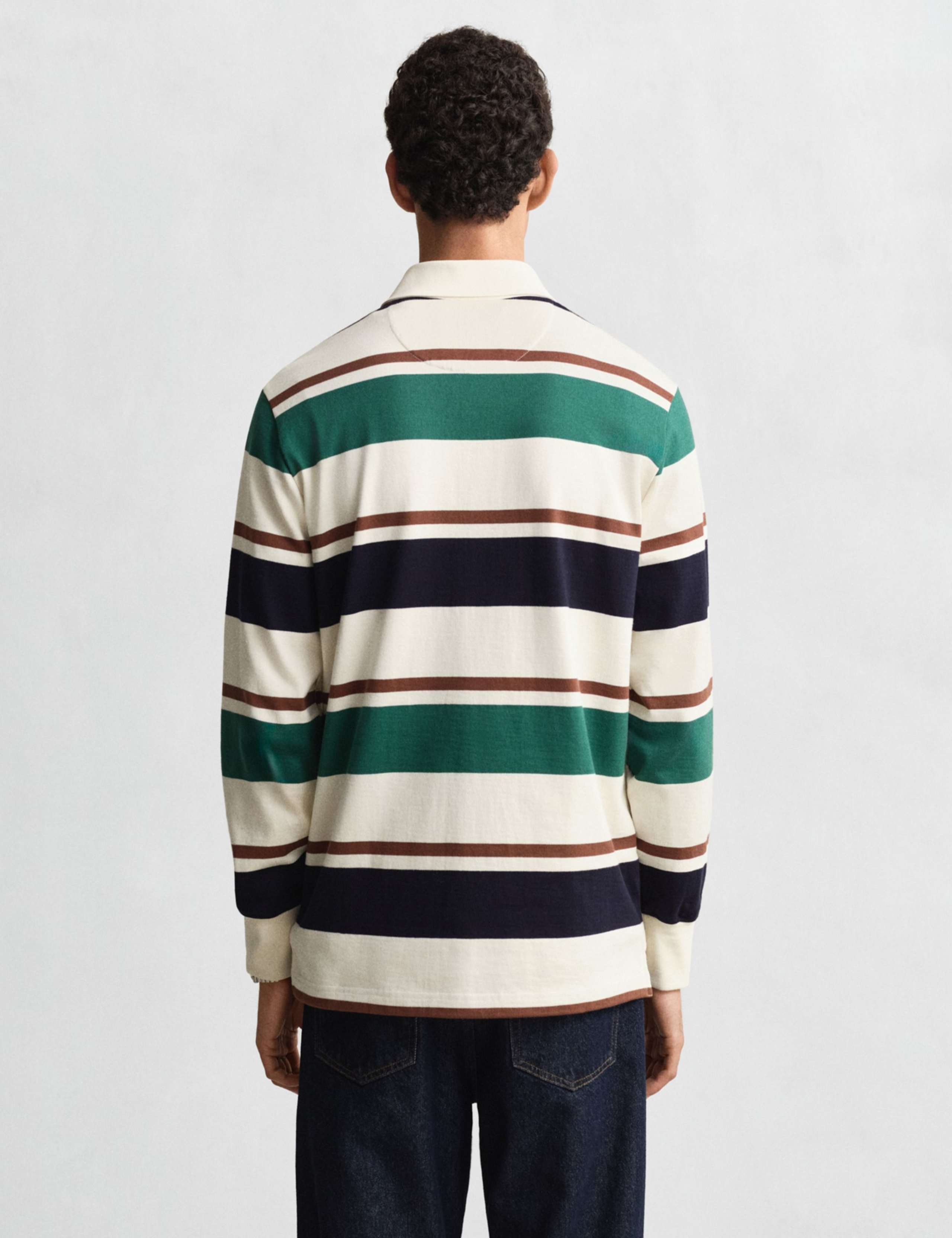 Pure Cotton Striped Rugby Shirt 2 of 4