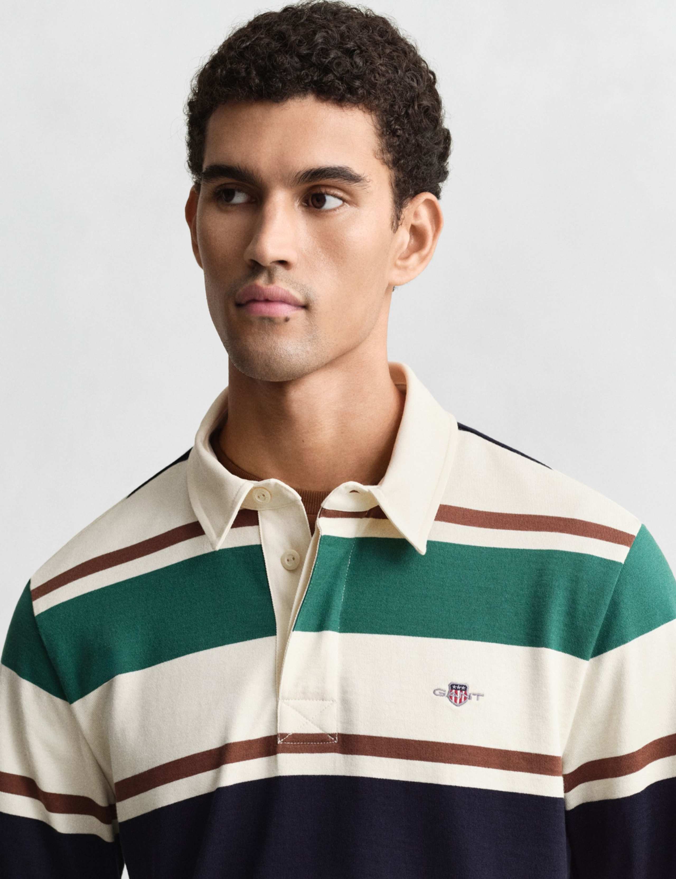 Pure Cotton Striped Rugby Shirt 3 of 4
