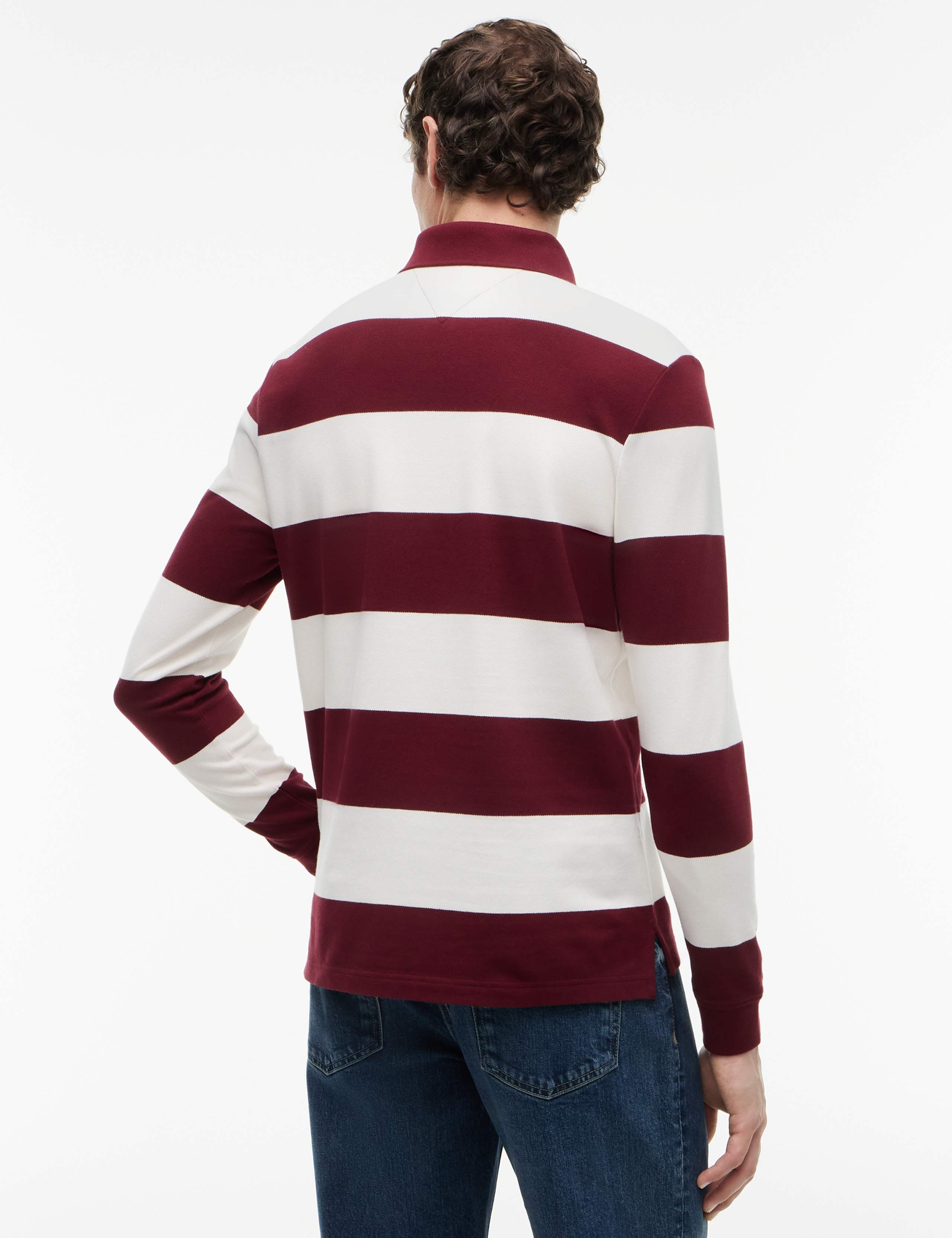 Cotton Rich Striped Rugby Shirt 4 of 5