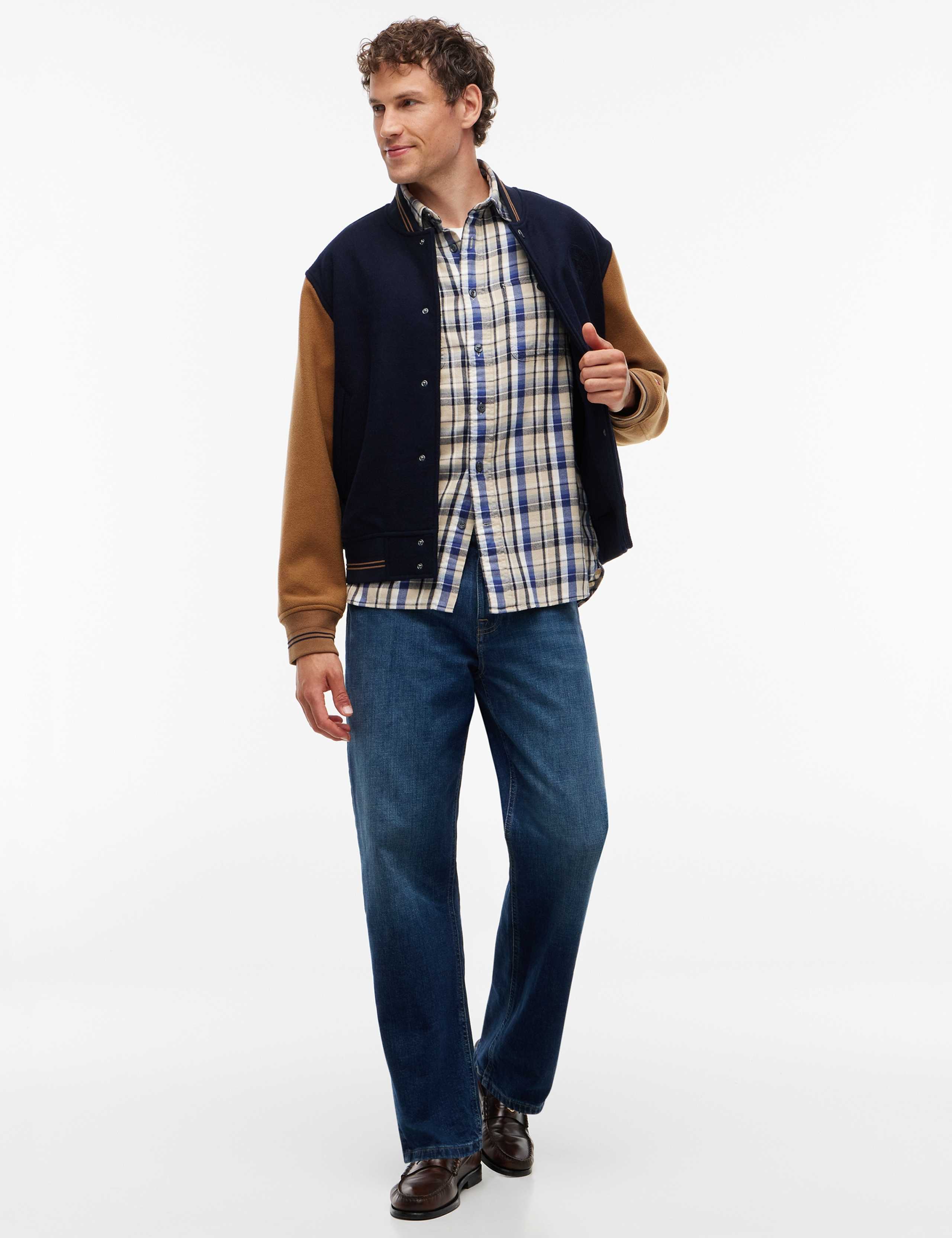 Regular Fit Pure Cotton Check Flannel Shirt 3 of 5