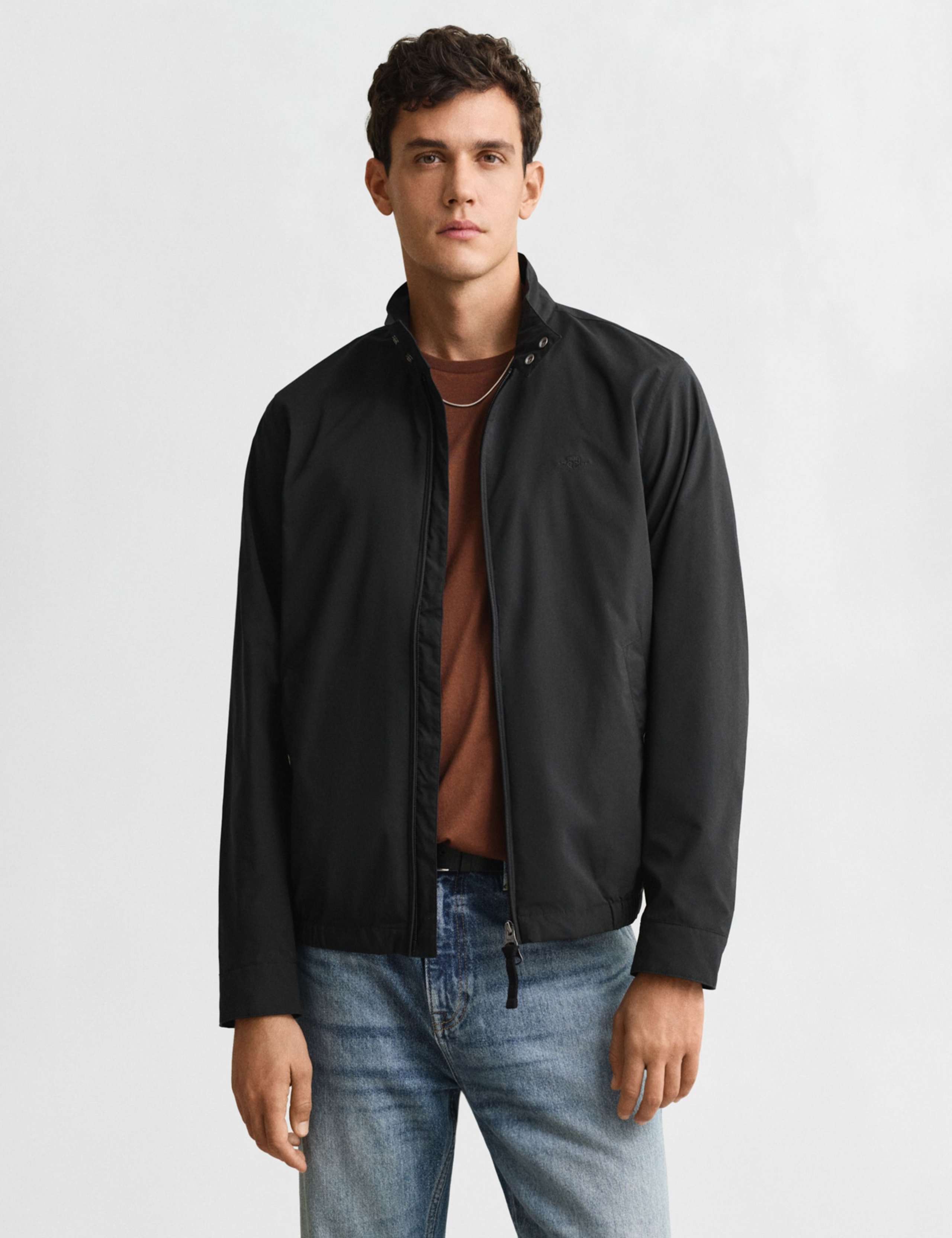 Pure Cotton Lightweight Harrington Jacket 1 of 6