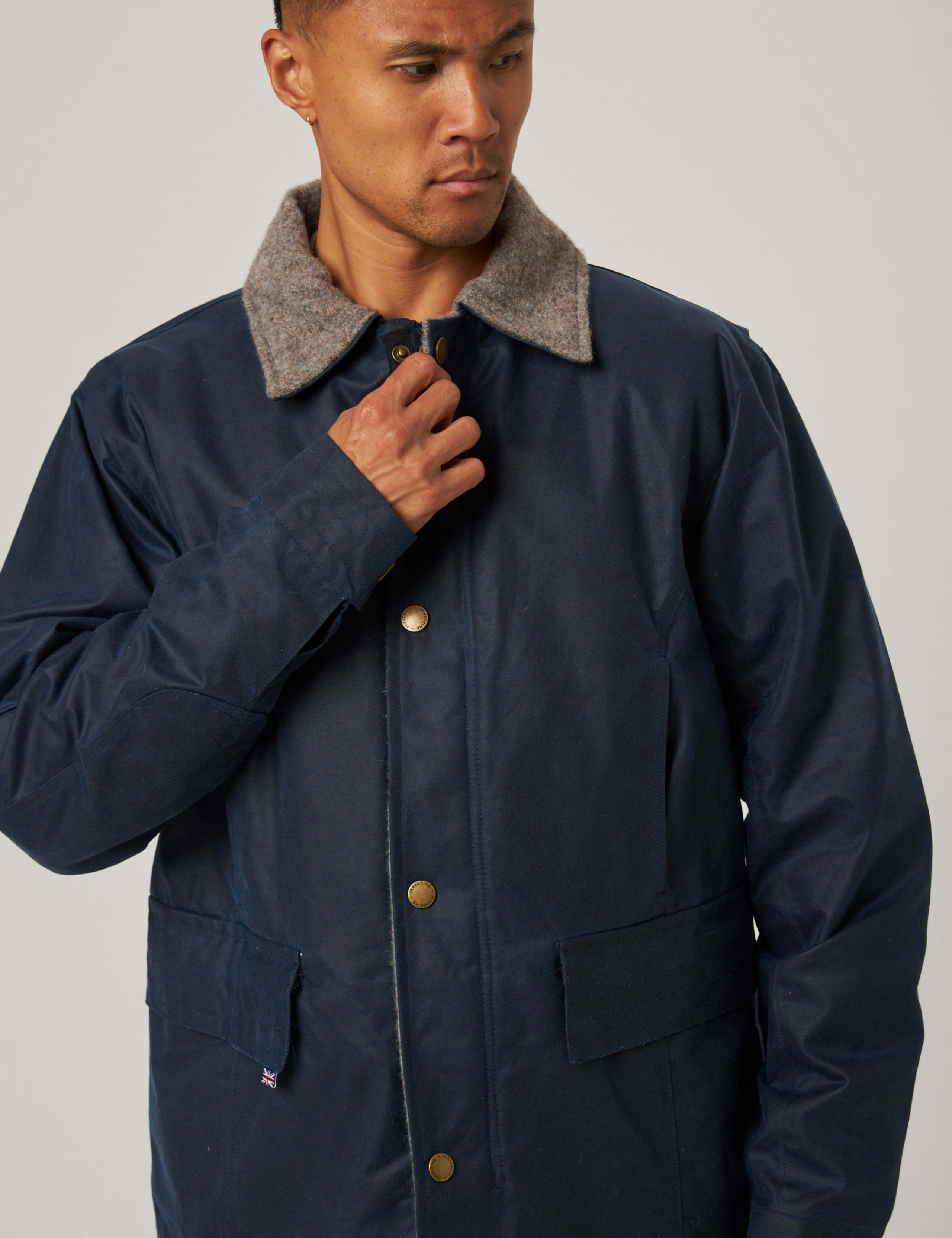 Pure Cotton Collared Field Jacket 1 of 4
