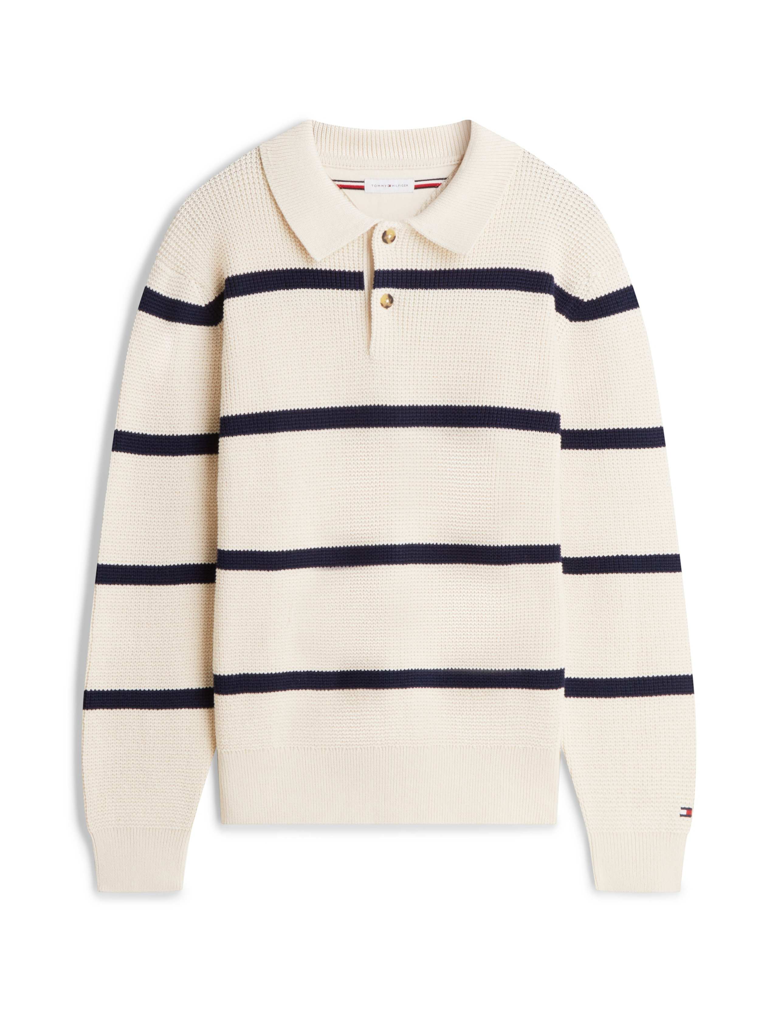 Pure Cotton Waffle Striped Rugby Shirt 2 of 5