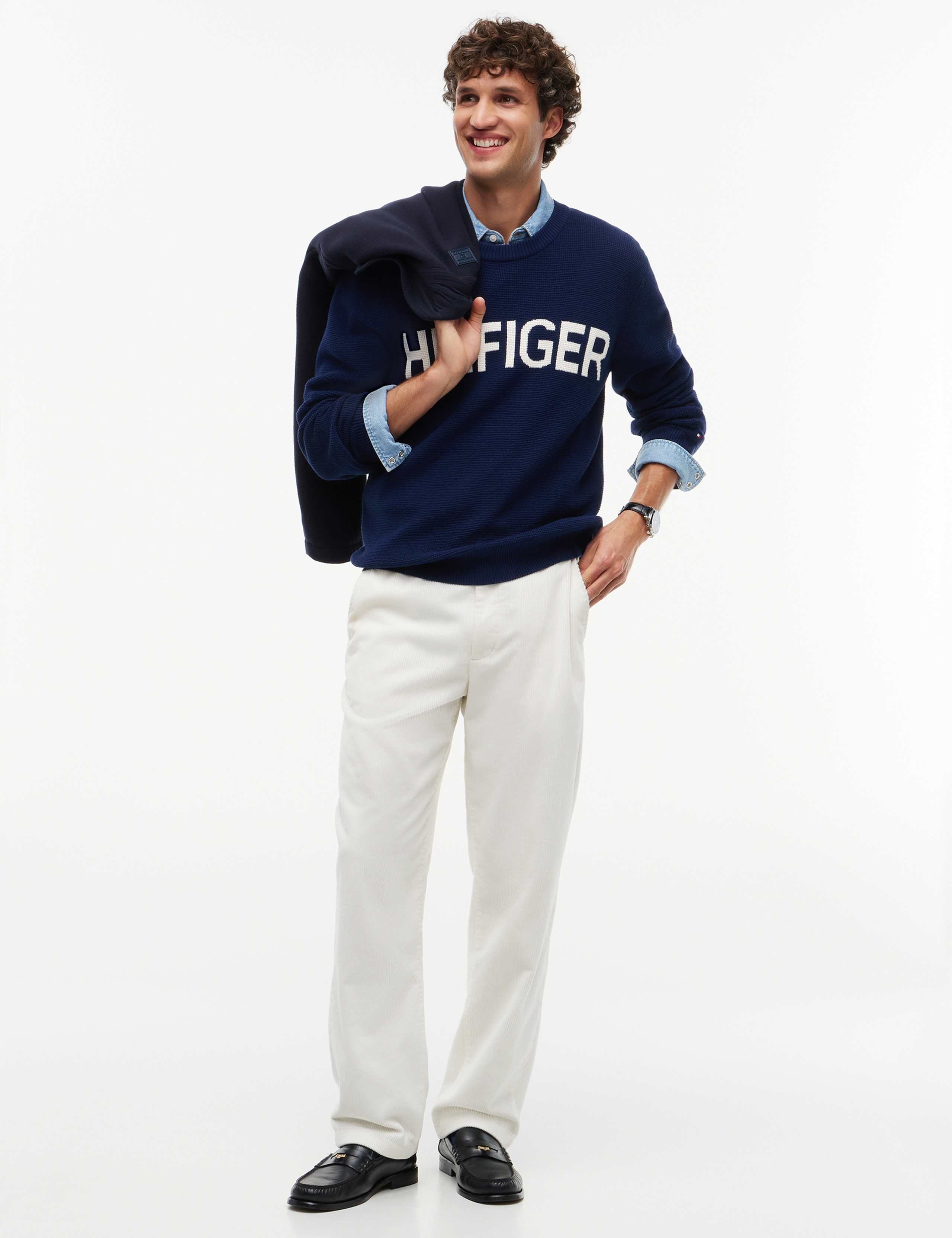 Pure Cotton Waffle Jumper 3 of 6