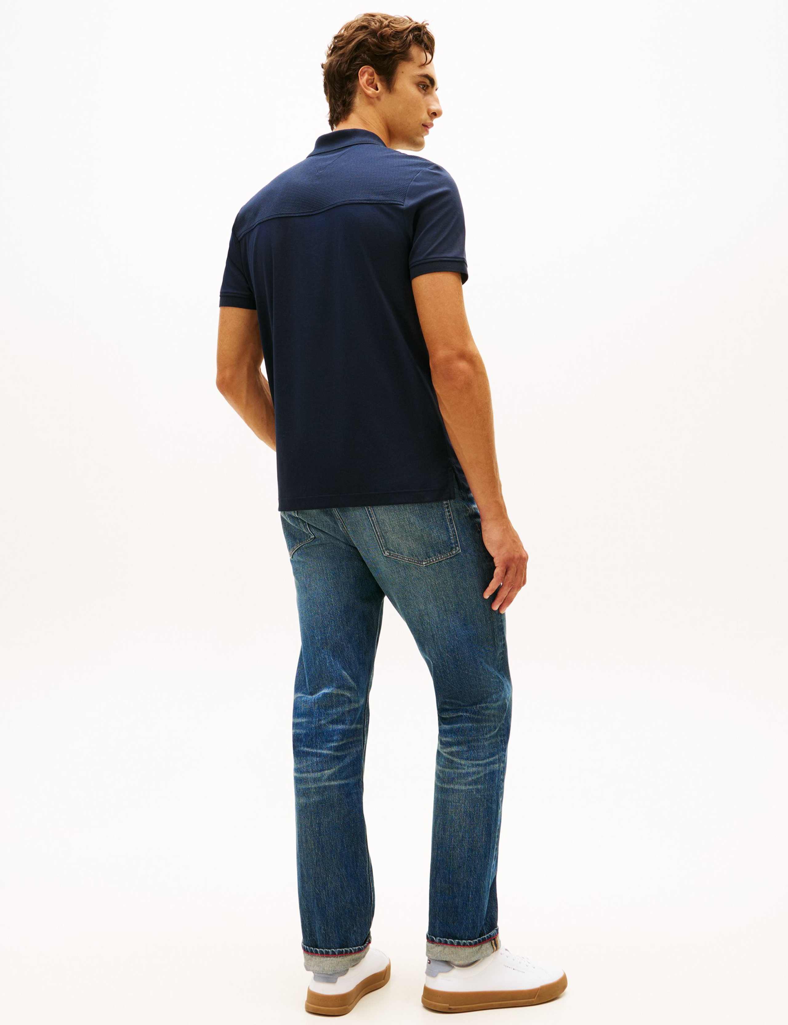 Liquid Pure Cotton Half Zip Polo Shirt 4 of 5