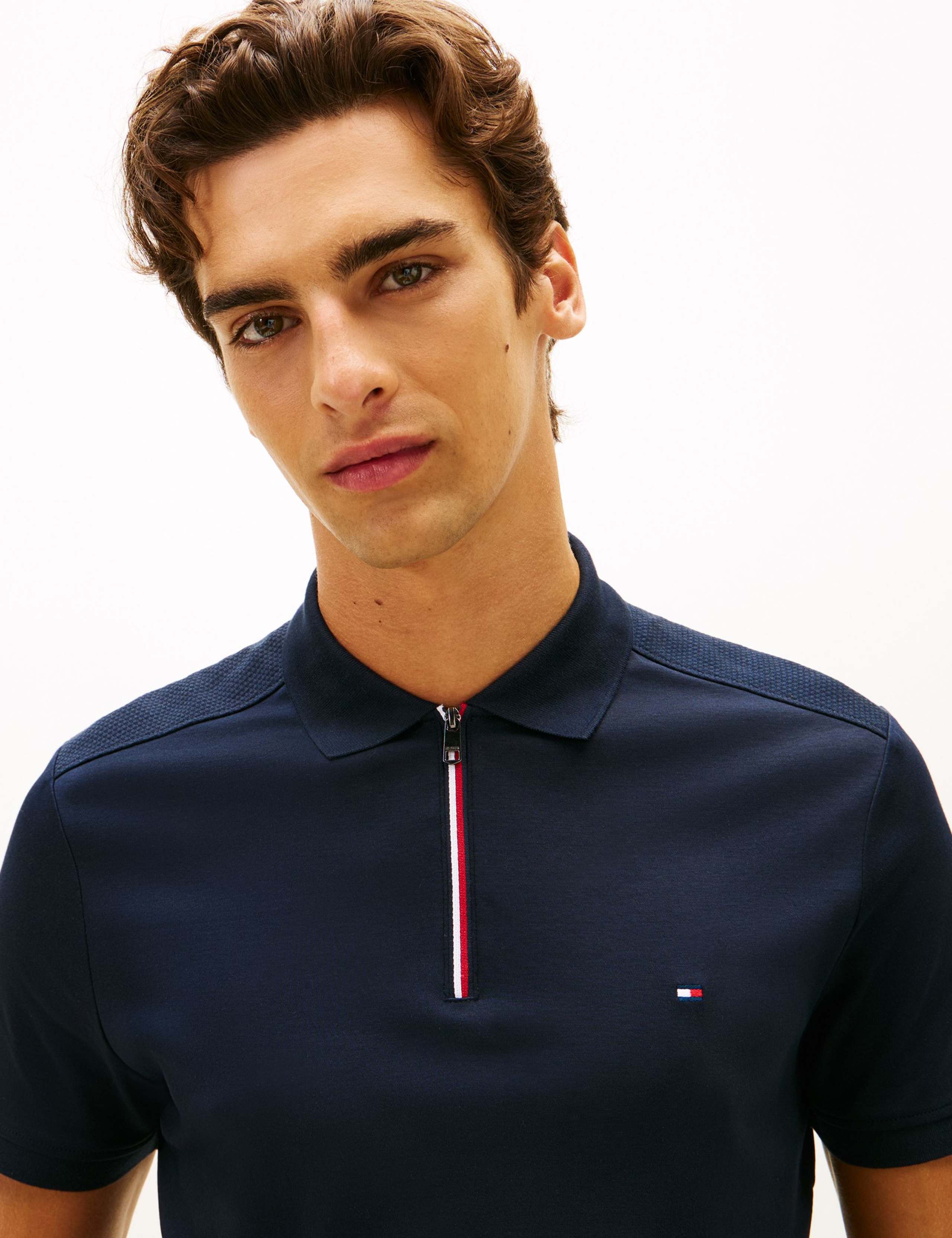 Liquid Pure Cotton Half Zip Polo Shirt 5 of 5