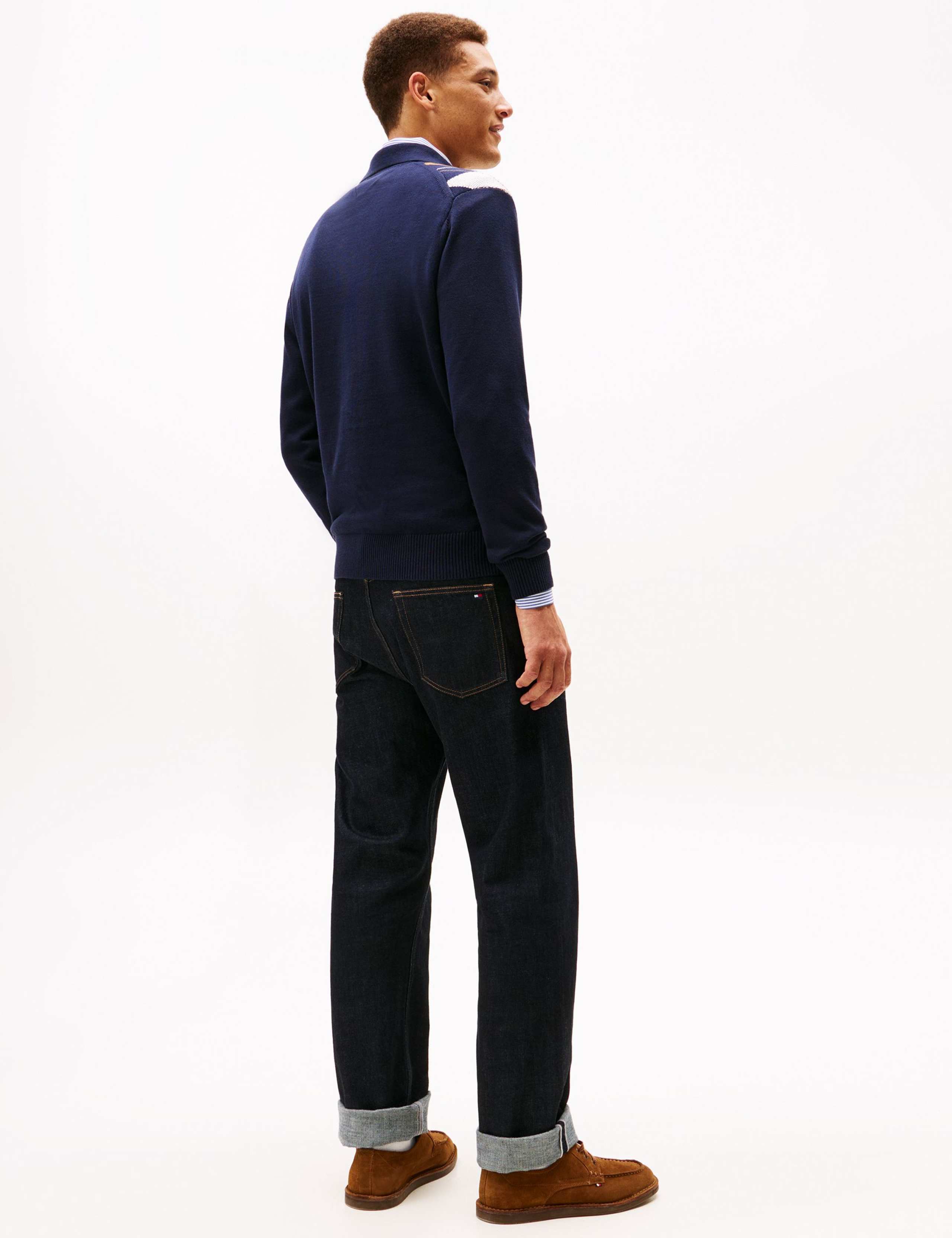 Pure Cotton Argyle polo top 4 of 5