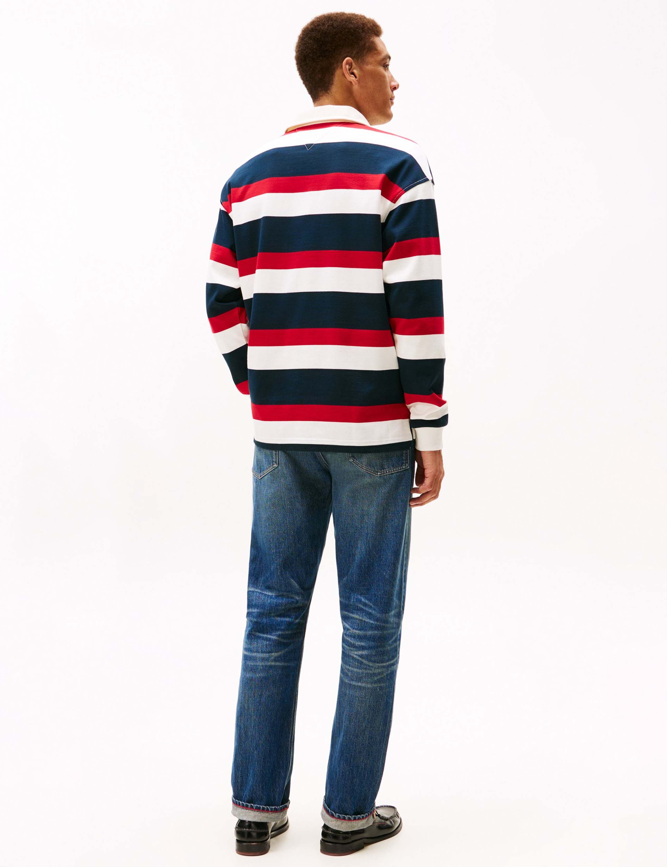 Crest Pure Cotton Striped Rugby Shirt 3 of 5