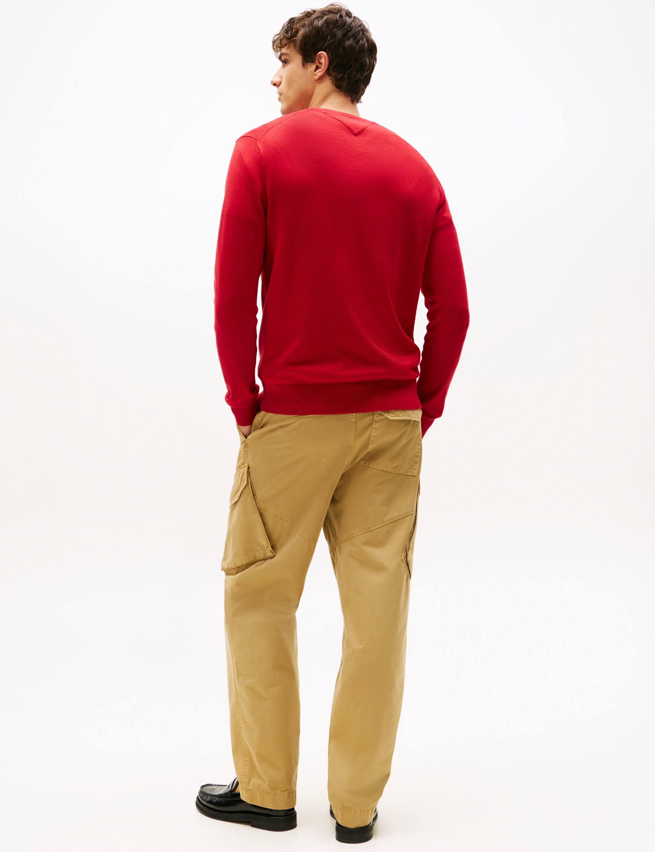 Essential Pure Cotton Crew Neck Jumper 5 of 5