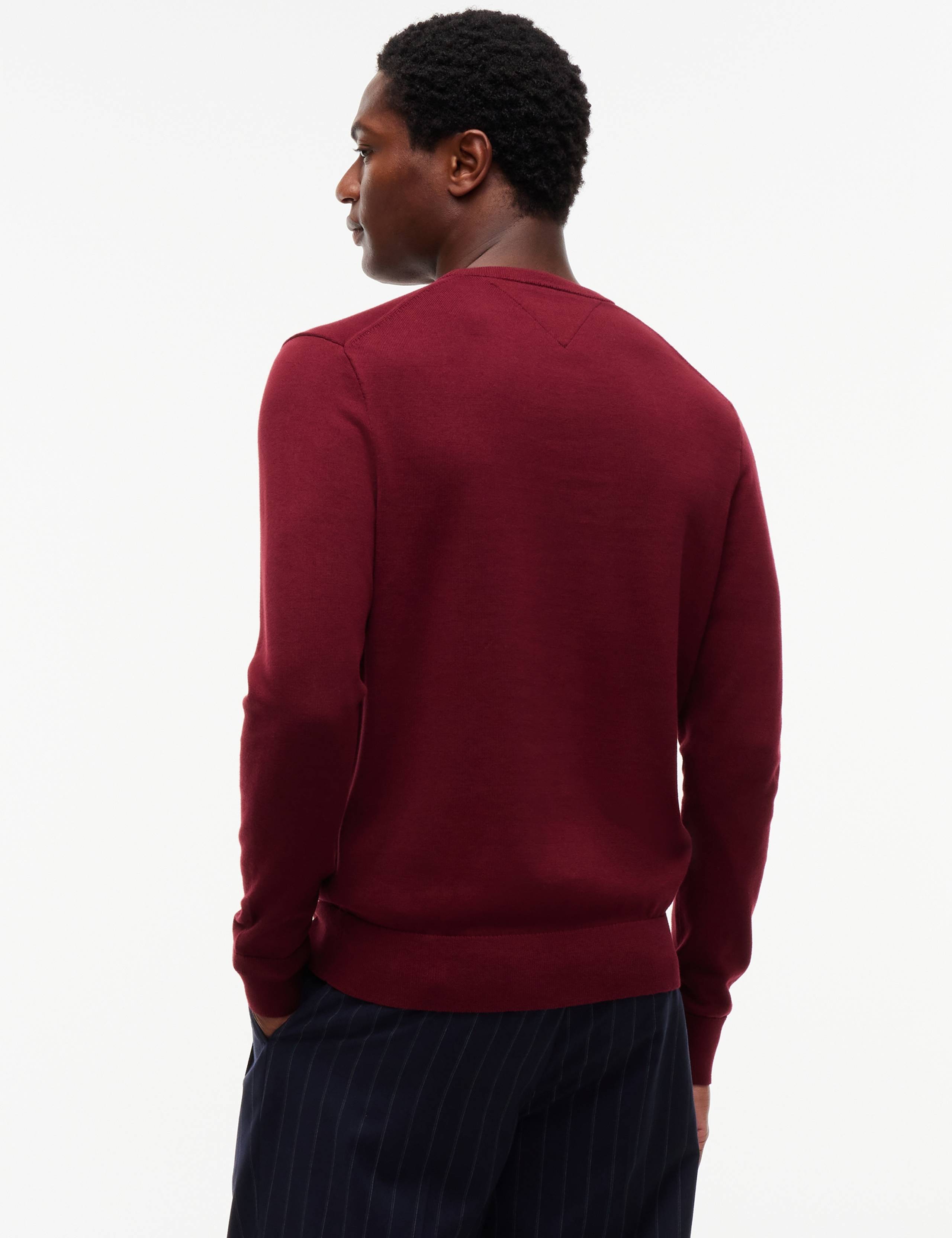 Essential Pure Cotton Crew Neck Jumper 3 of 4