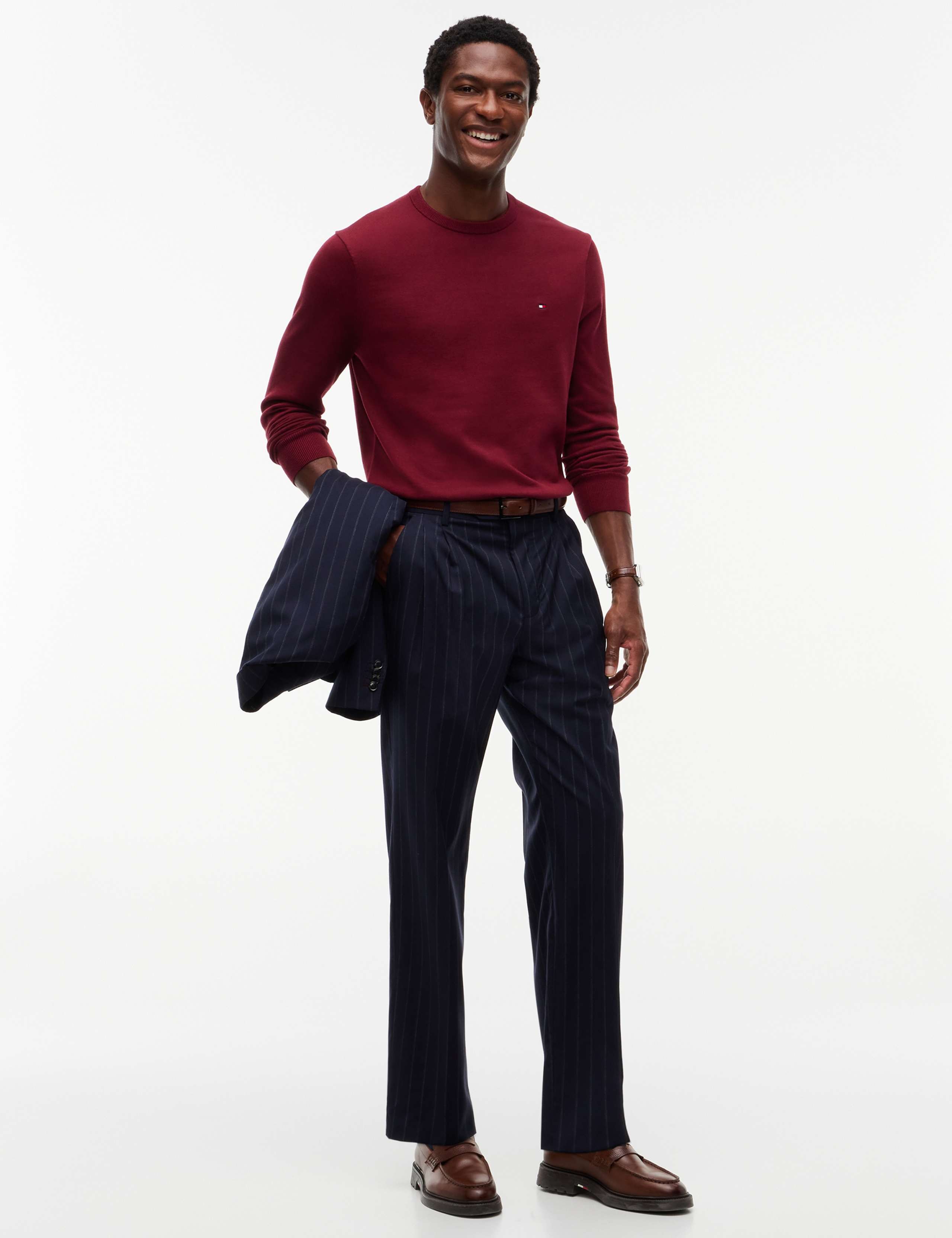 Essential Pure Cotton Crew Neck Jumper 4 of 4