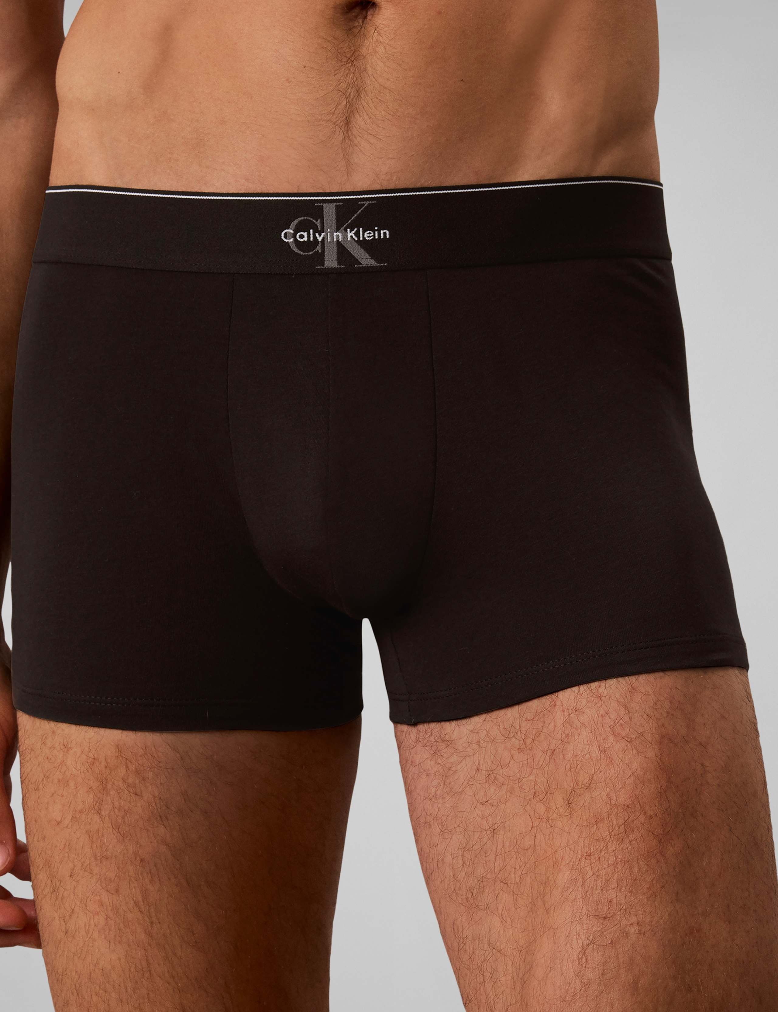 3 Pack Graphic Monogram Cotton Rich Trunks 6 of 6