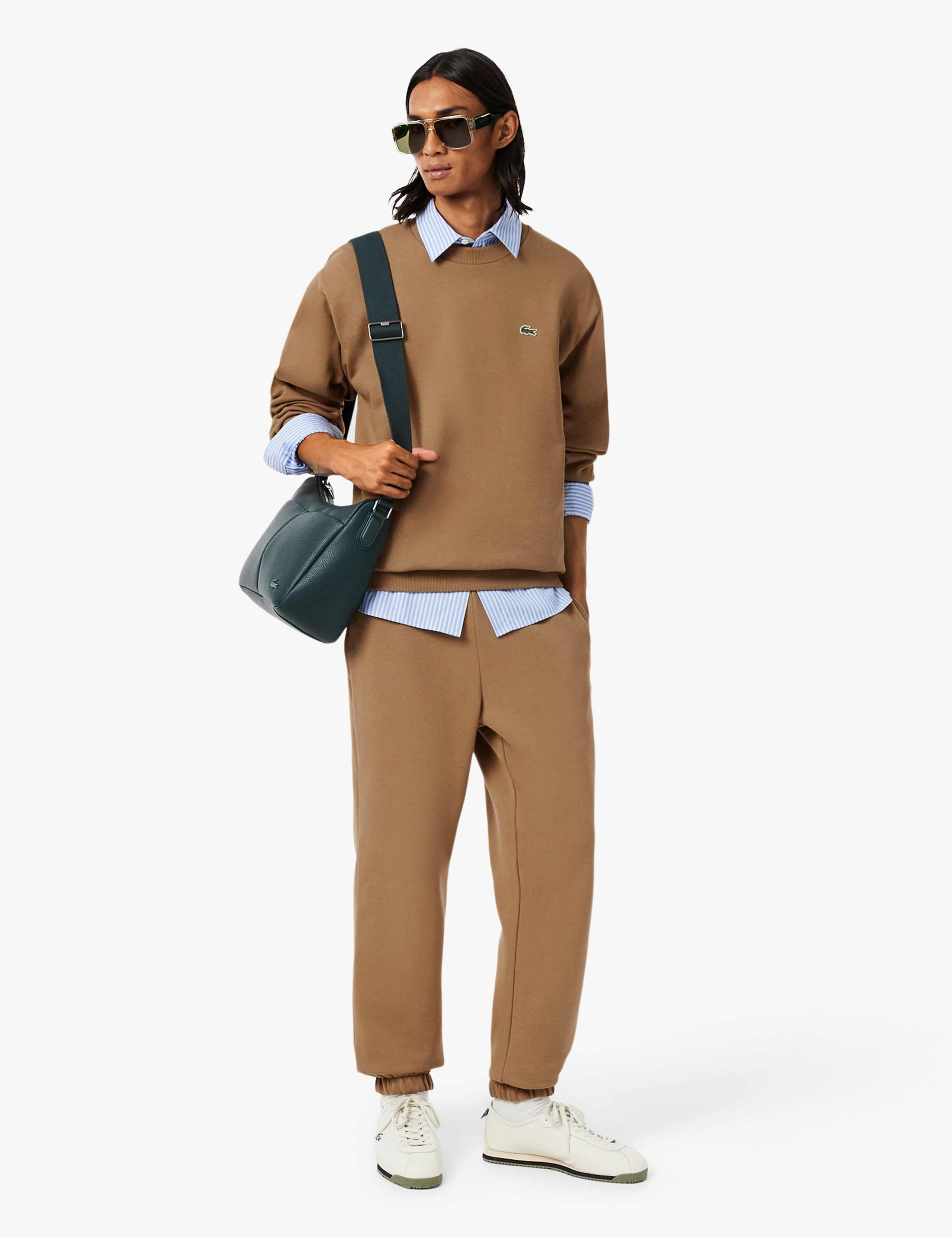 Brushed Cotton Fleece Crew Neck Sweatshirt 4 of 7