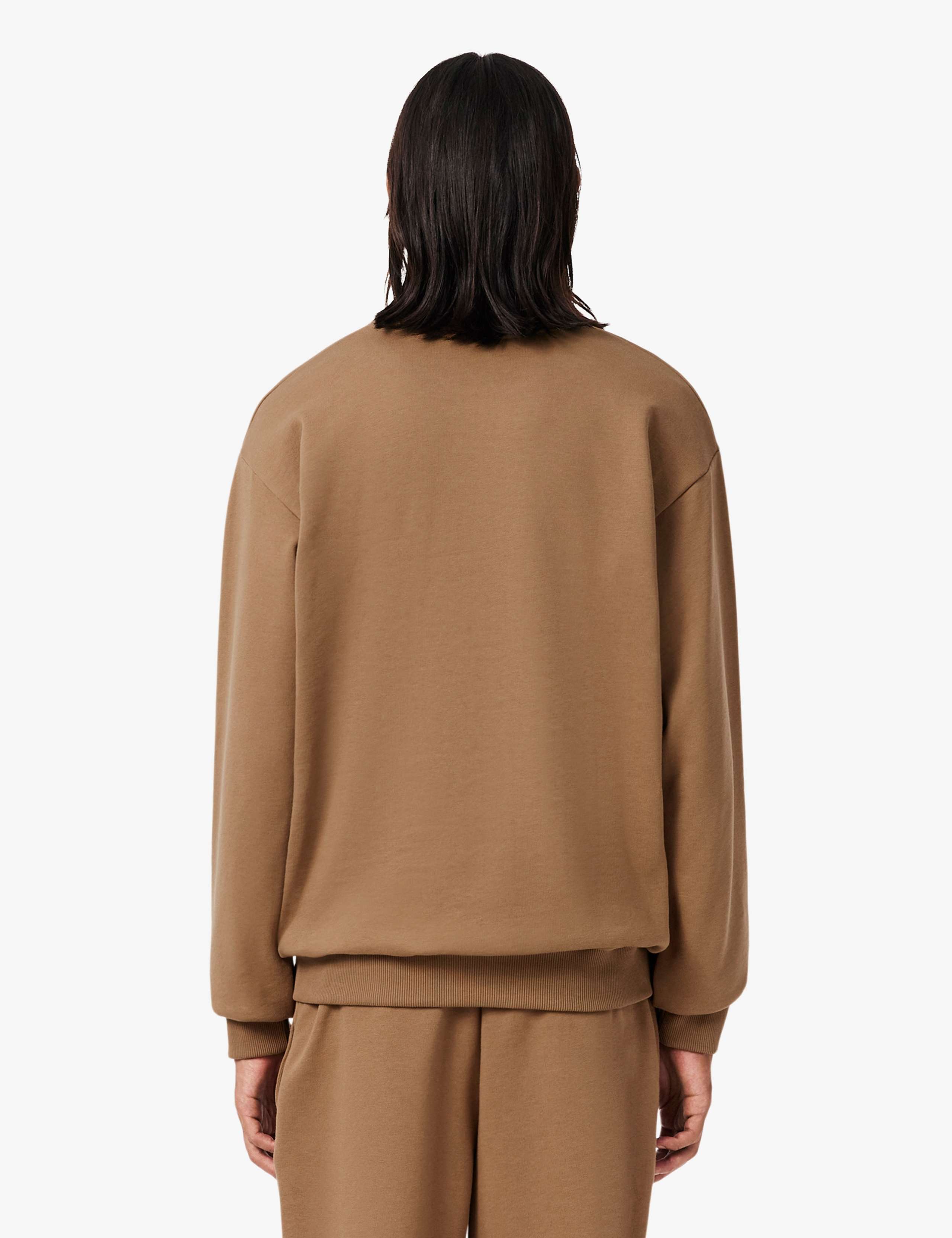 Brushed Cotton Fleece Crew Neck Sweatshirt 5 of 7