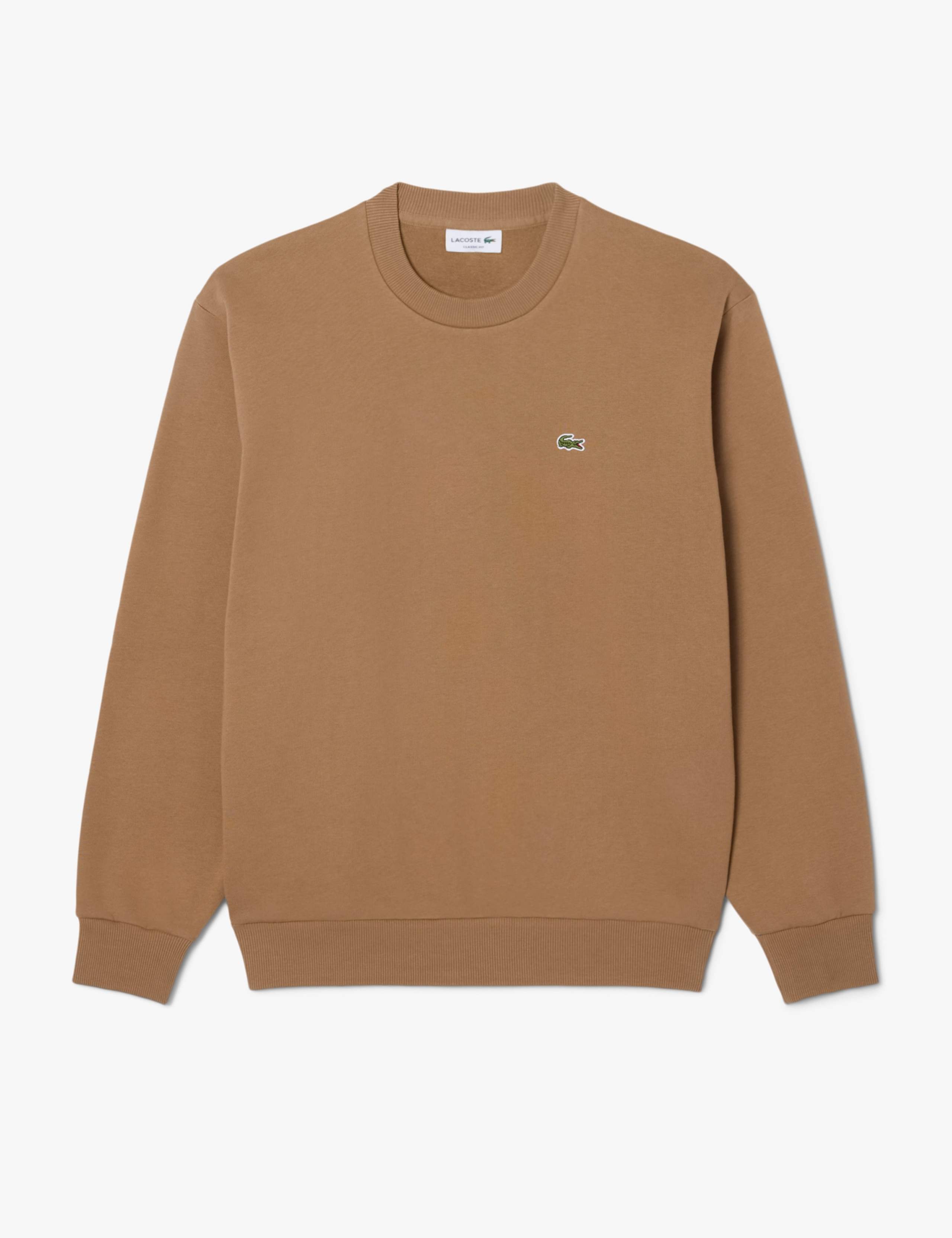 Brushed Cotton Fleece Crew Neck Sweatshirt 2 of 7