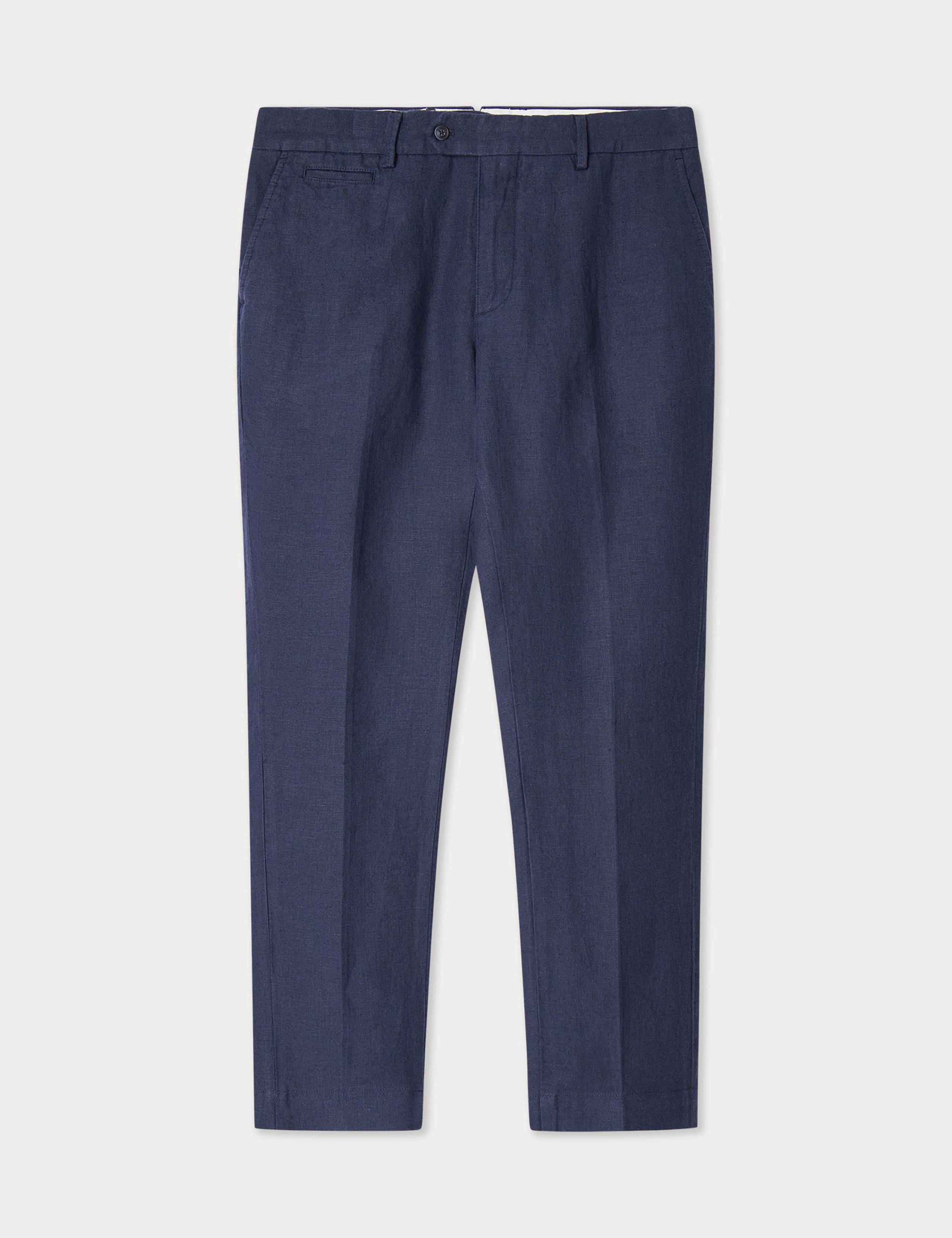 Slim Fit Pure Linen Lightweight Trousers 1 of 1