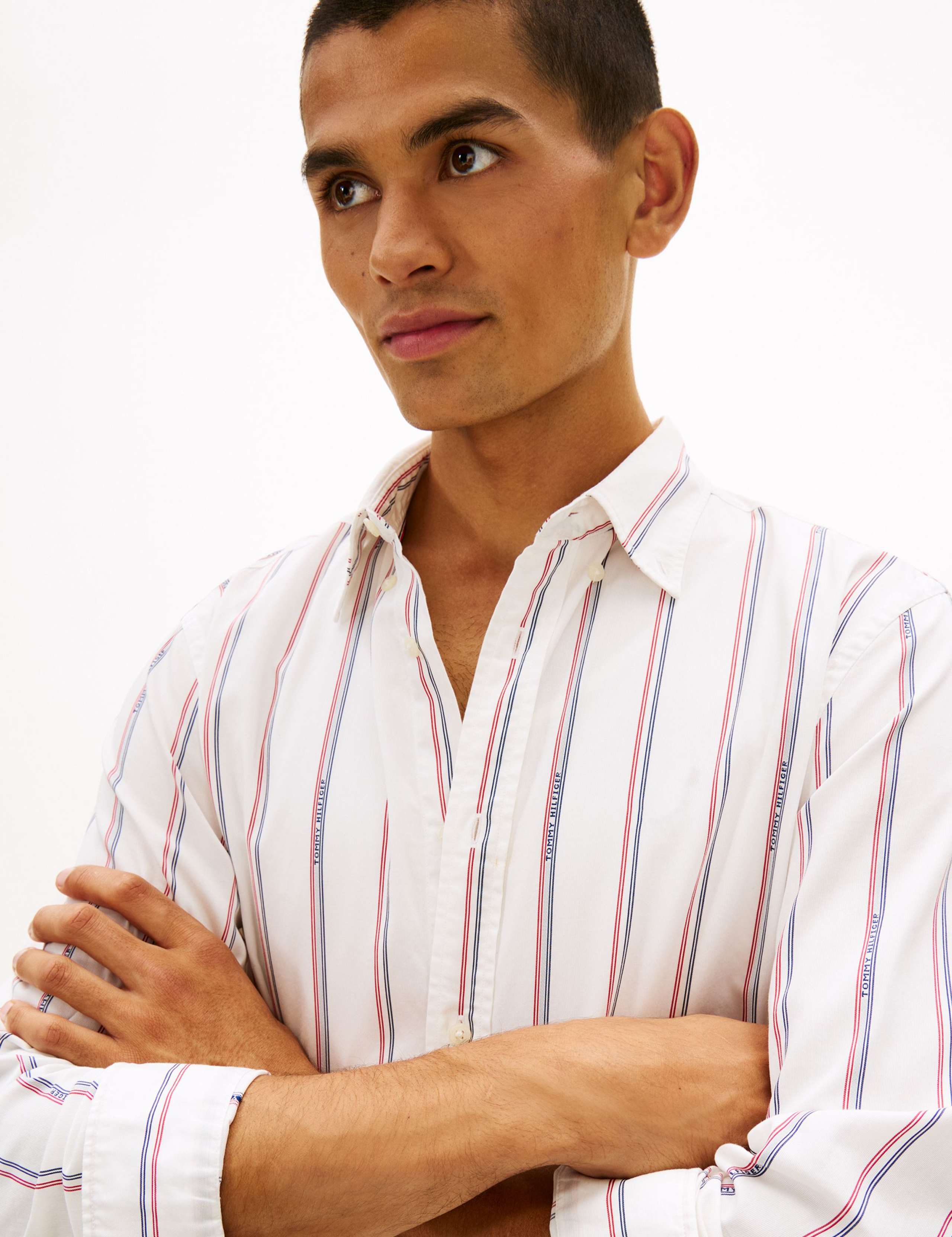 Pure Cotton Jacquard Striped Oxford Shirt 3 of 5