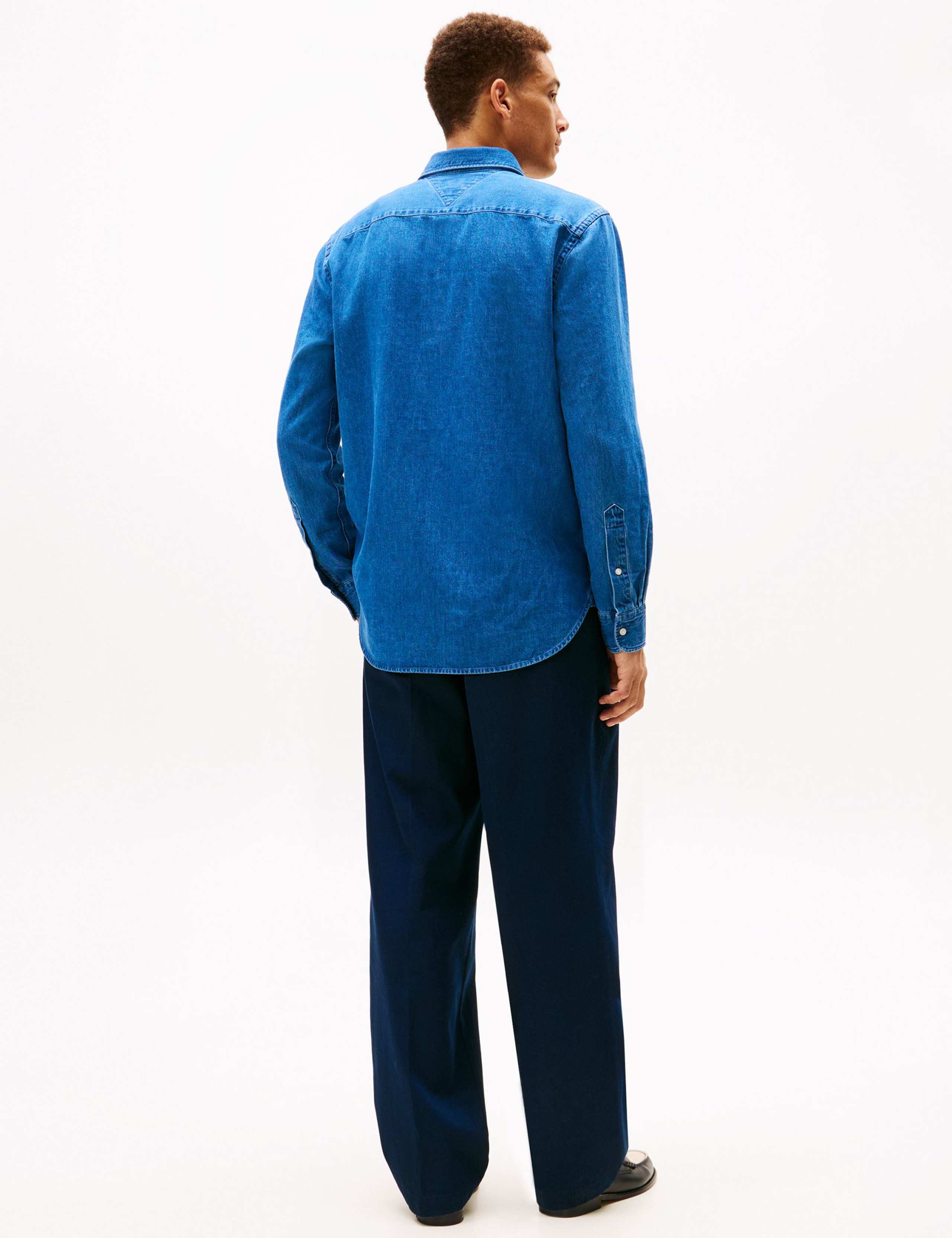 Regular Fit Pure Cotton Denim Shirt 4 of 5