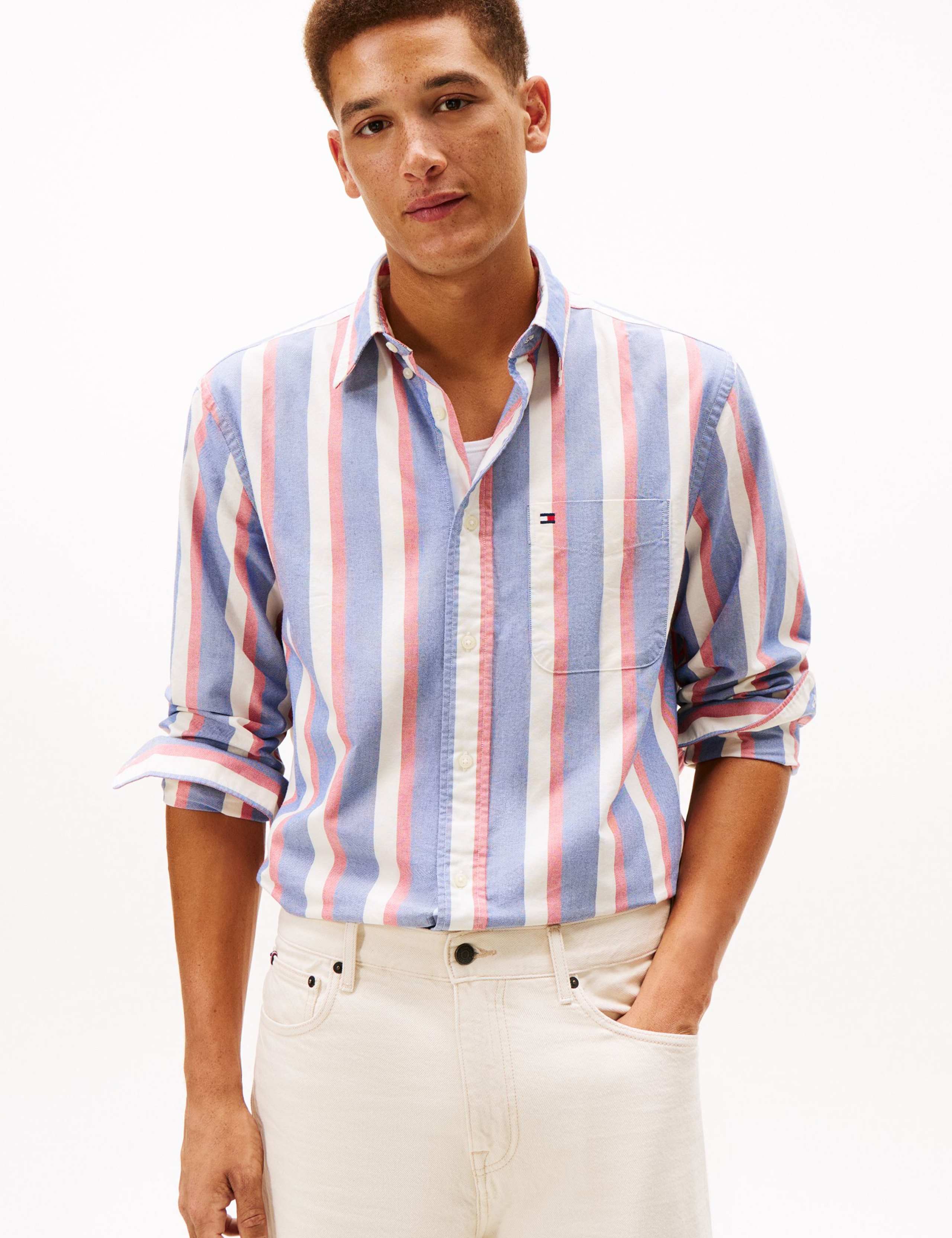 Heritage Icon Pure Cotton Striped Oxford Shirt 1 of 5