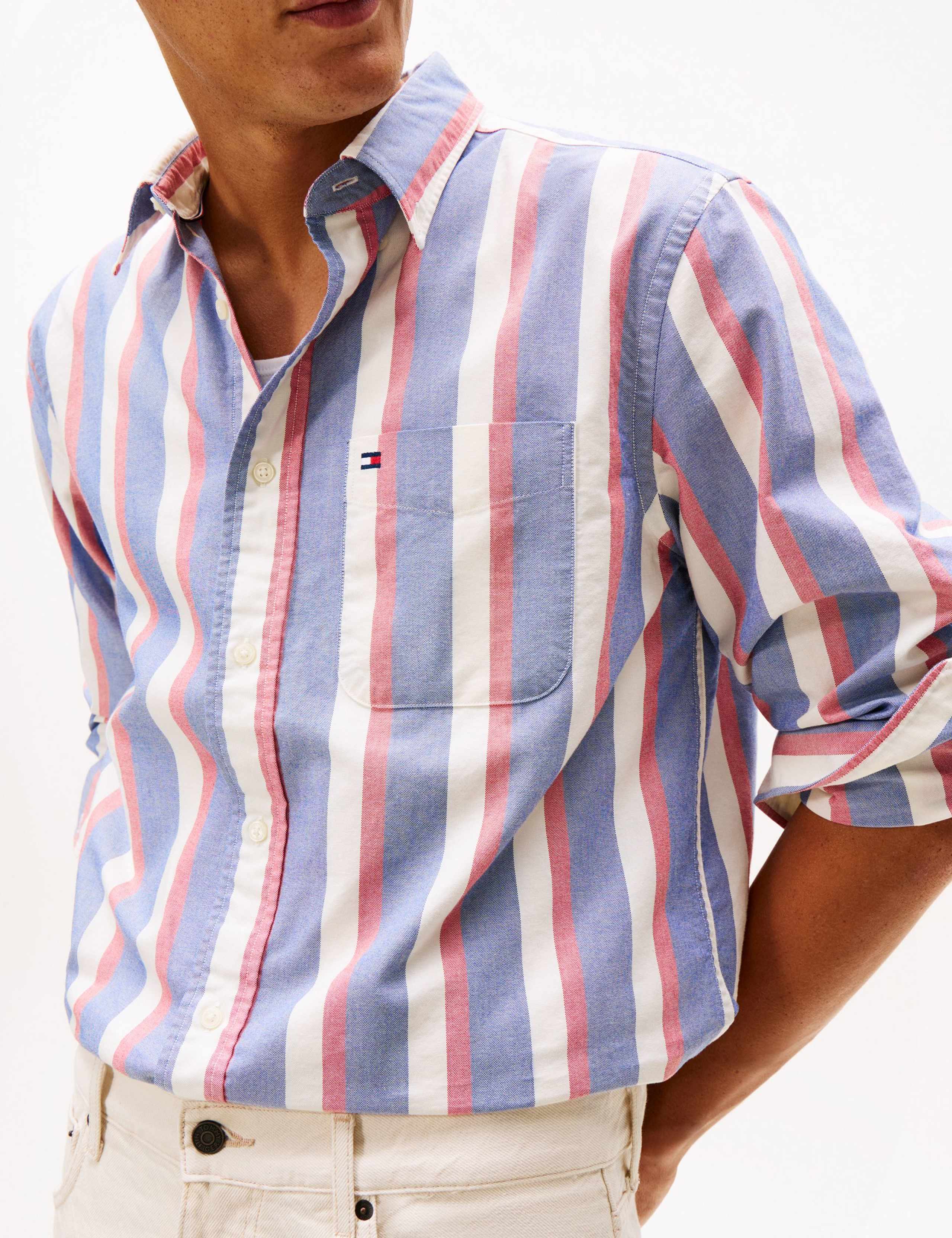 Heritage Icon Pure Cotton Striped Oxford Shirt 5 of 5