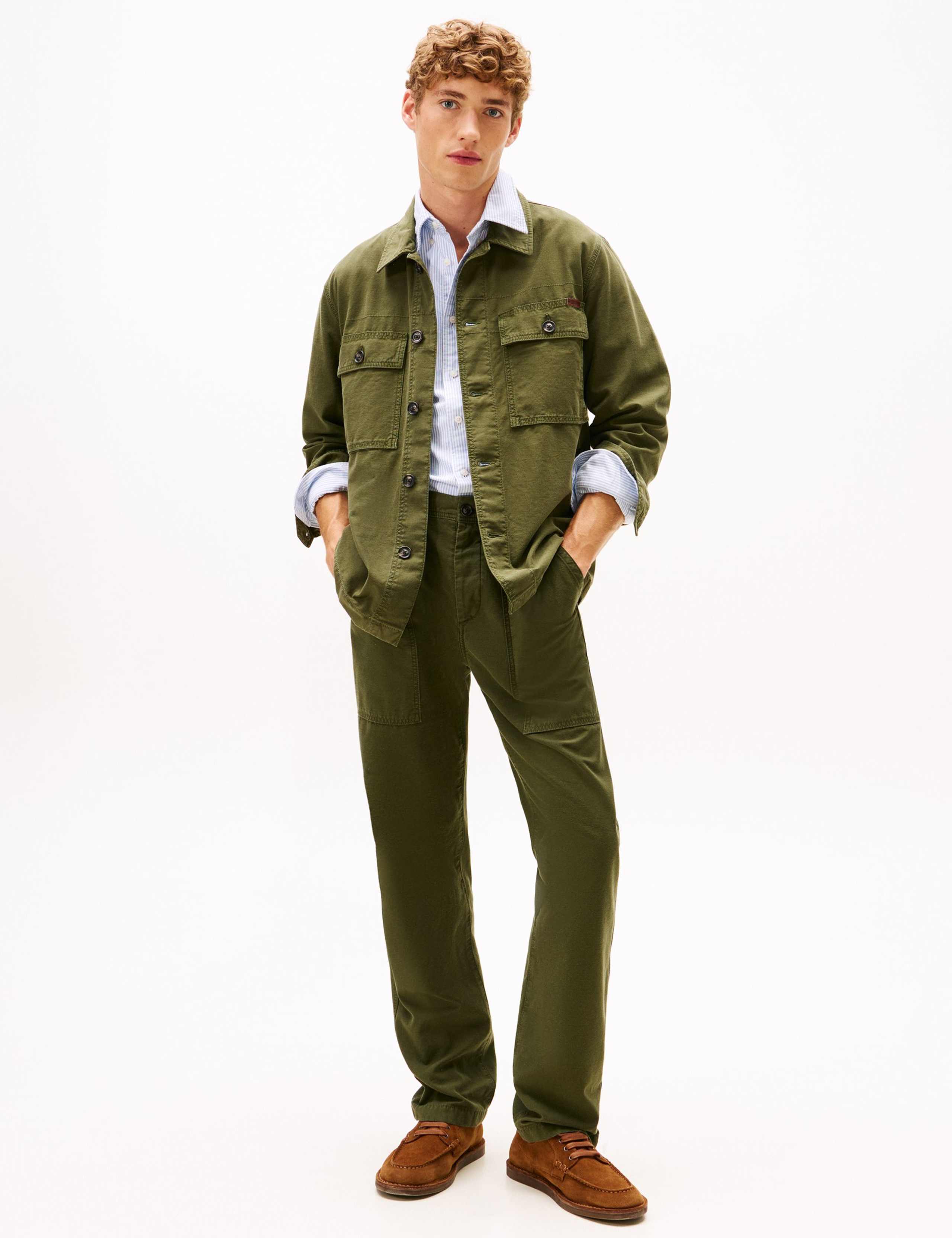 Pure Cotton Garment Dyed Utility Shacket 3 of 5