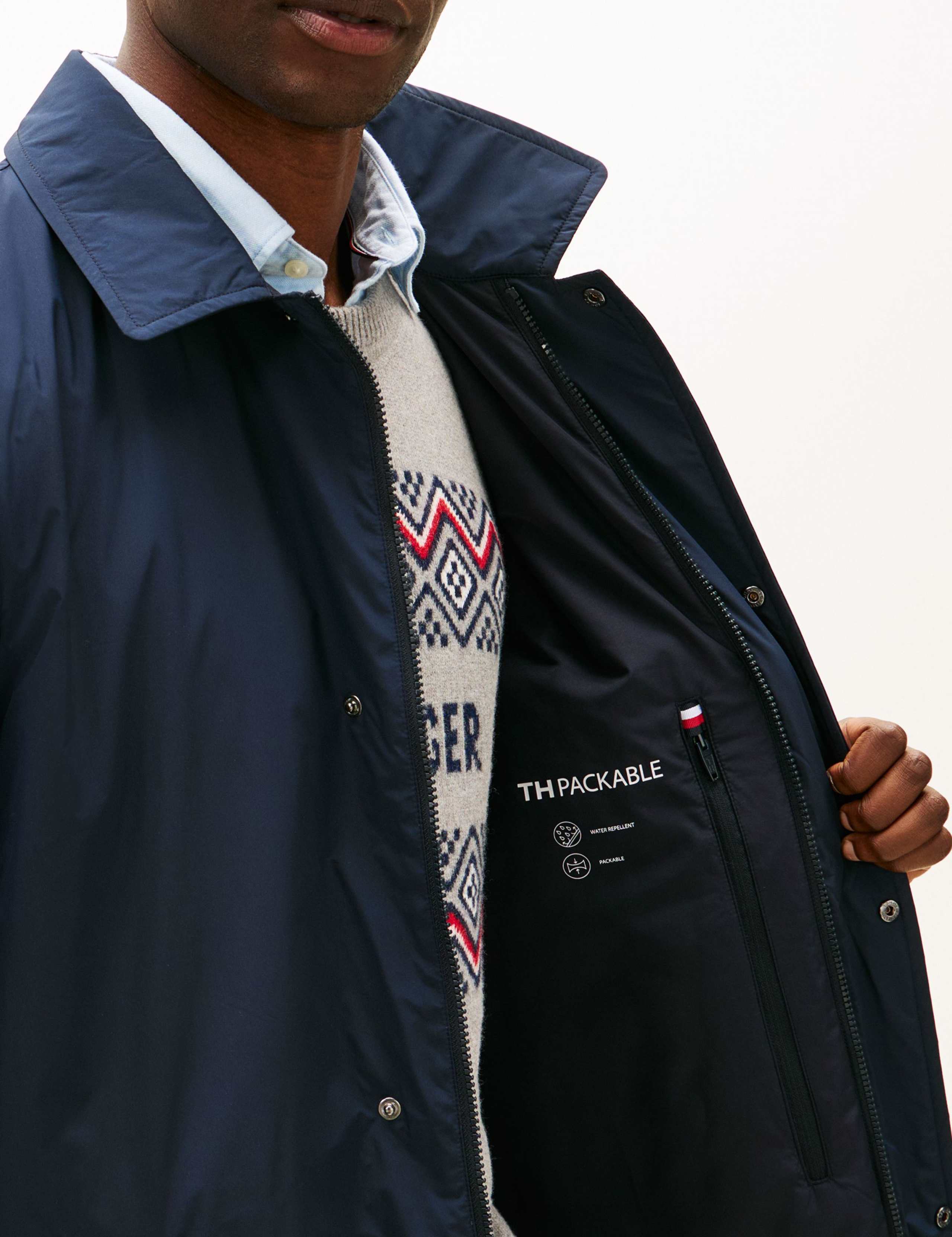 Packable Lightweight Water Repellent Car Coat 4 of 5