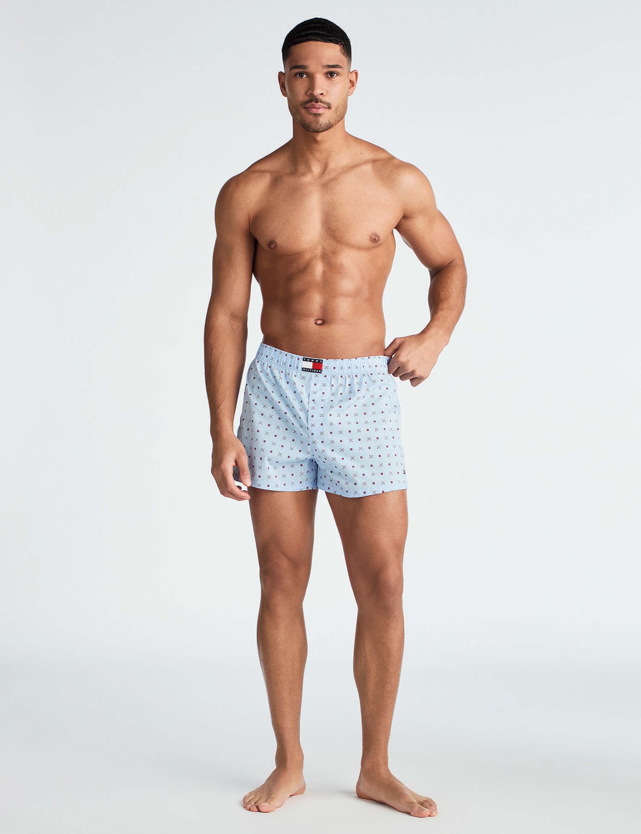 3 Pack Pure Cotton Woven Boxers 4 of 6