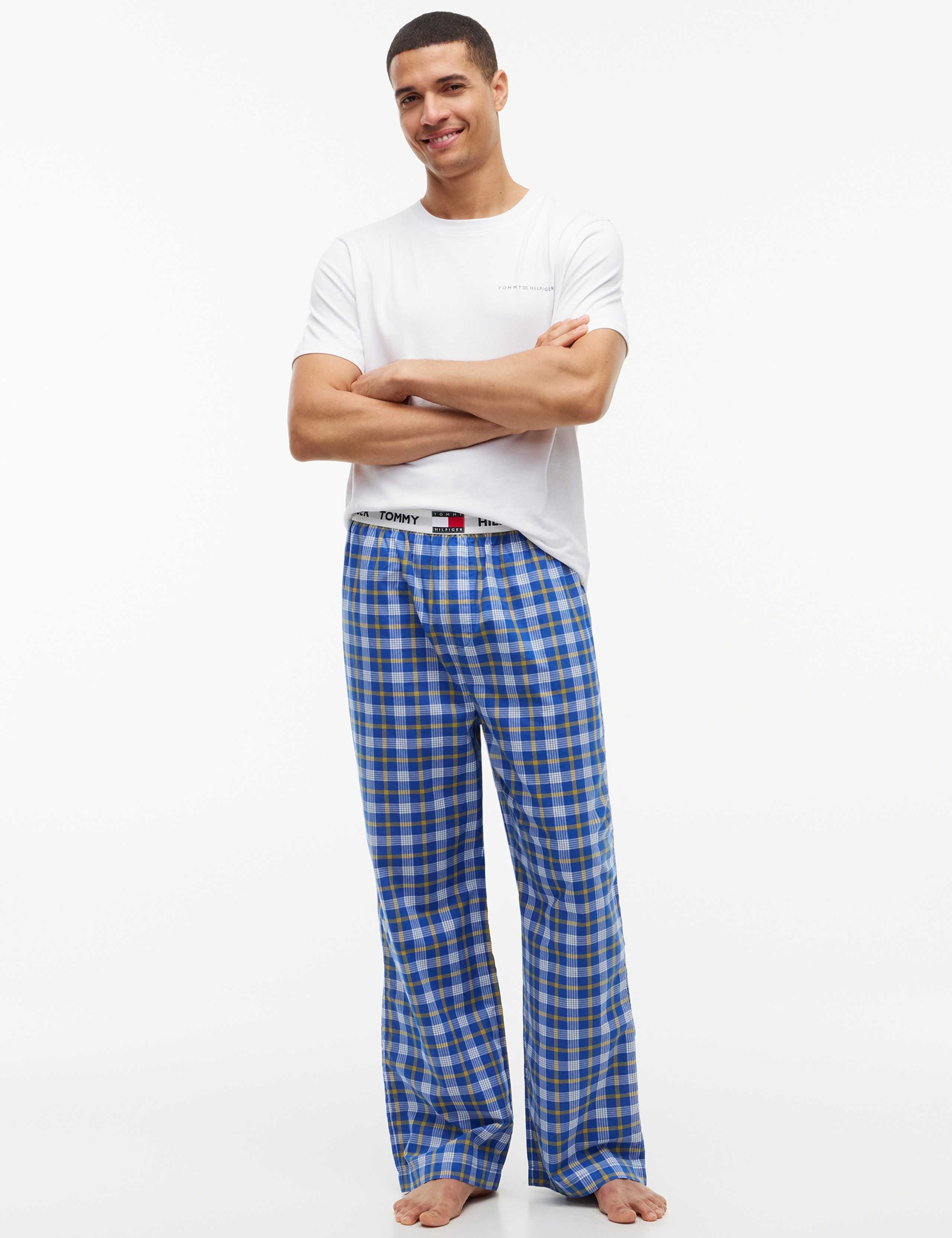 Pure Cotton Checked Pyjama Bottoms 3 of 5