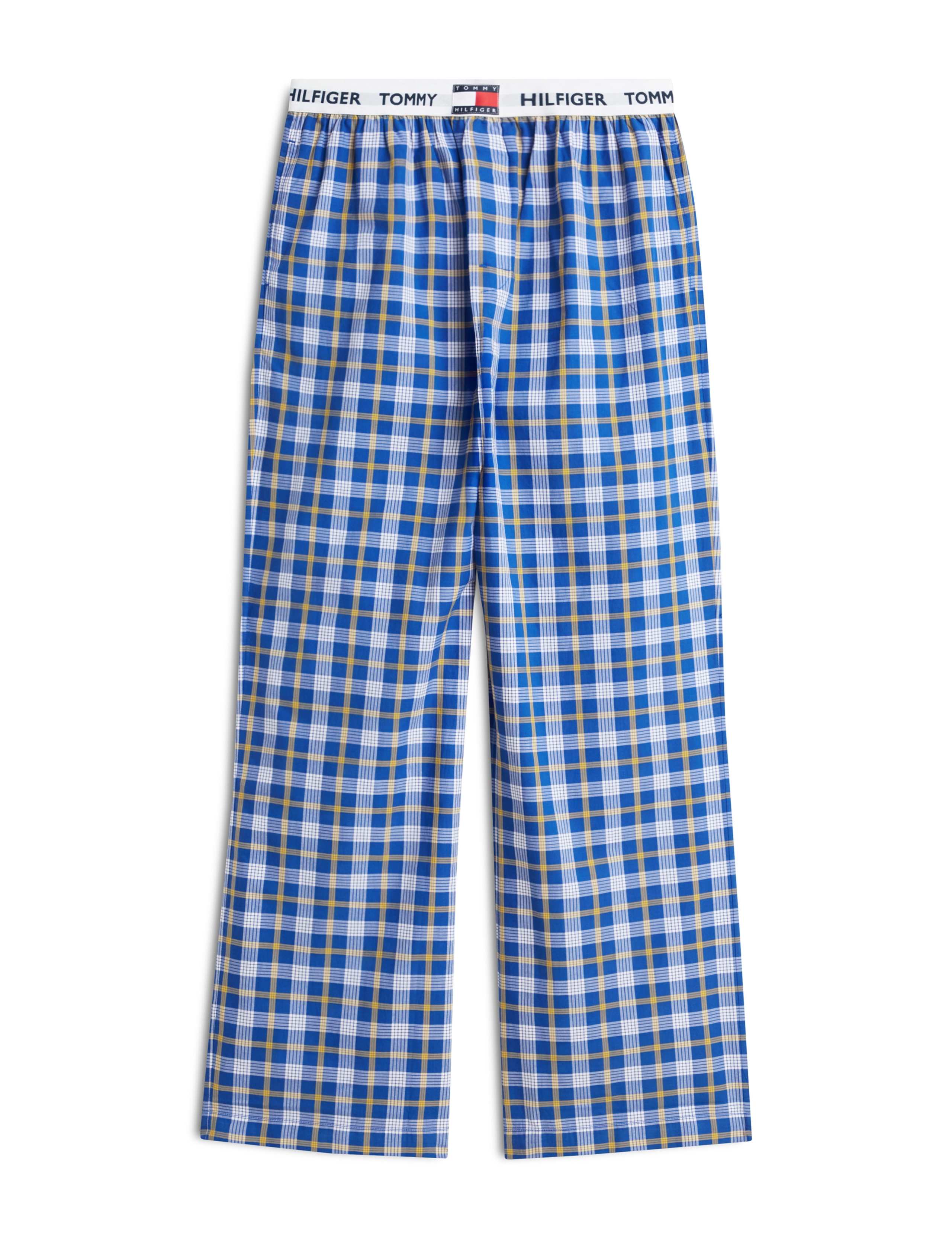 Pure Cotton Checked Pyjama Bottoms 2 of 5