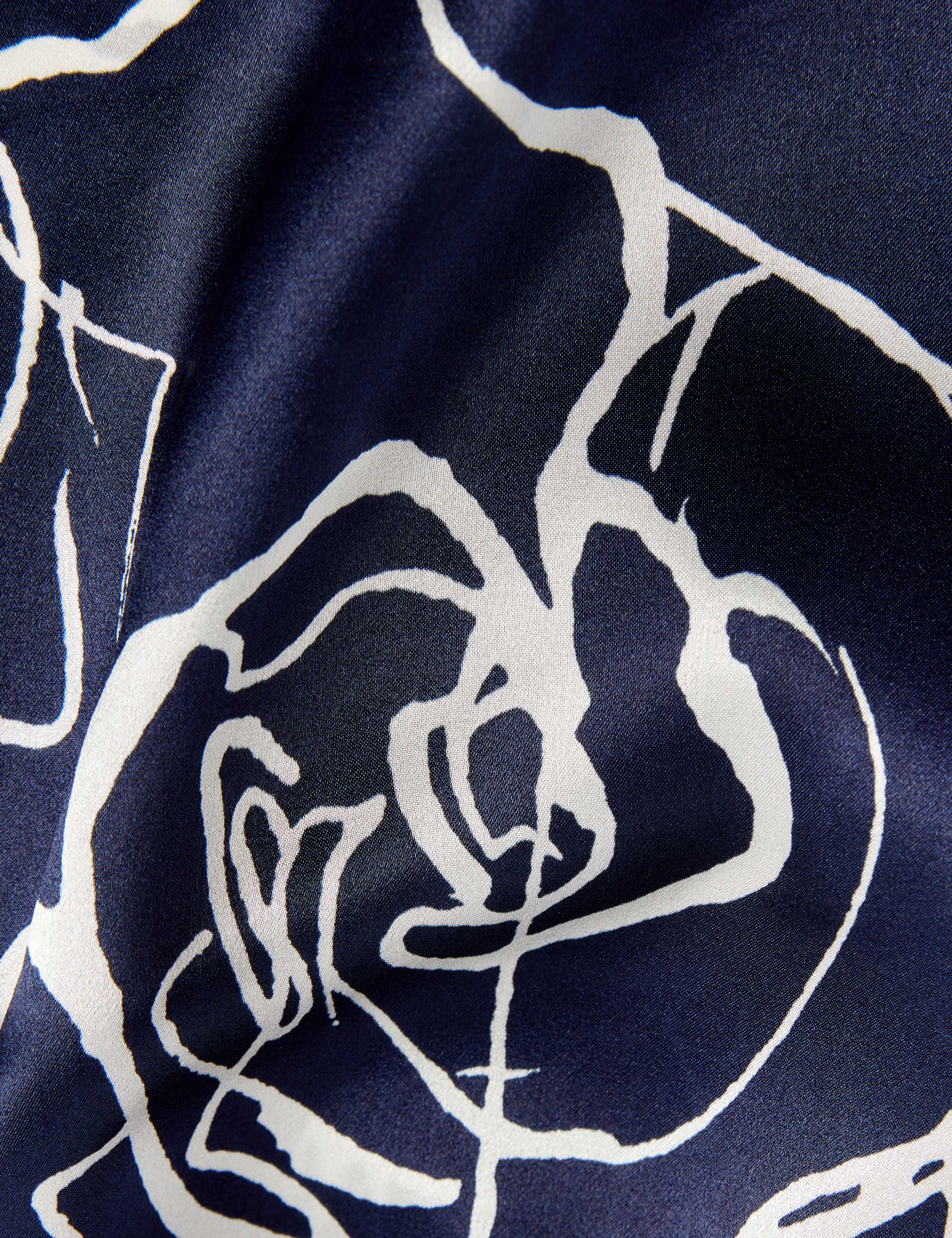 Pure Silk Floral Scarf 3 of 3