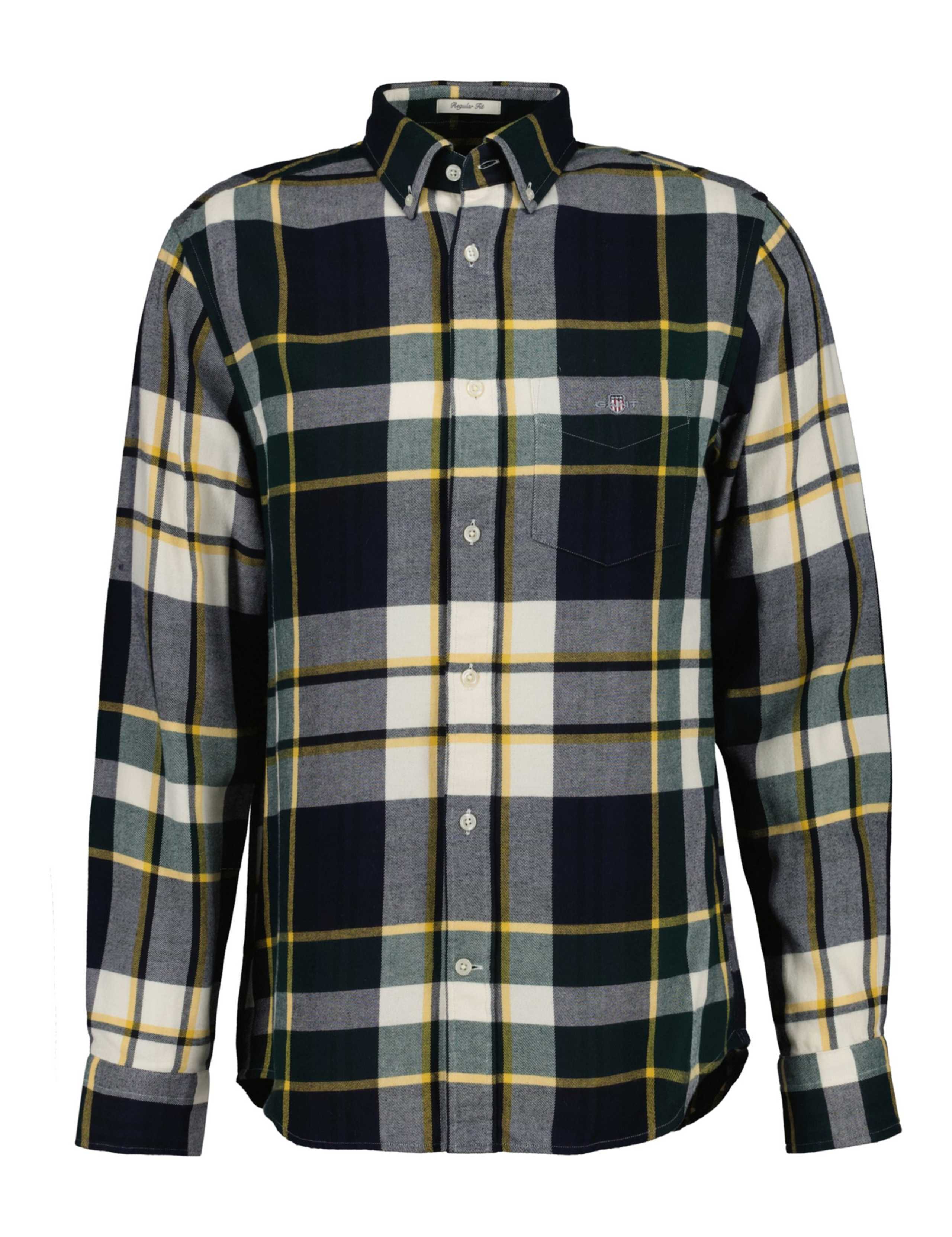 Regular Fit Cotton Rich Flannel Shirt 1 of 2
