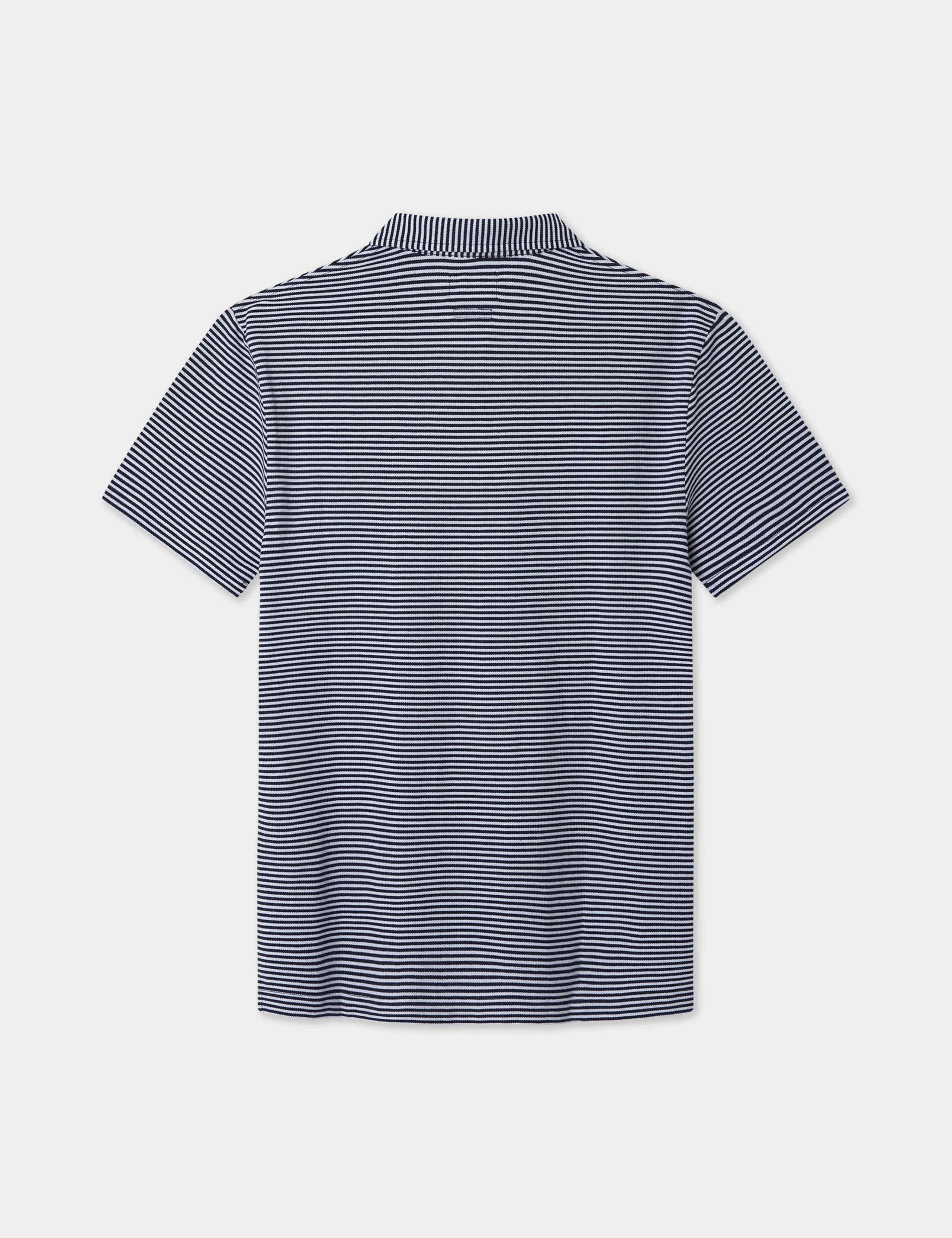 Pure Cotton Striped Polo Shirt 2 of 2