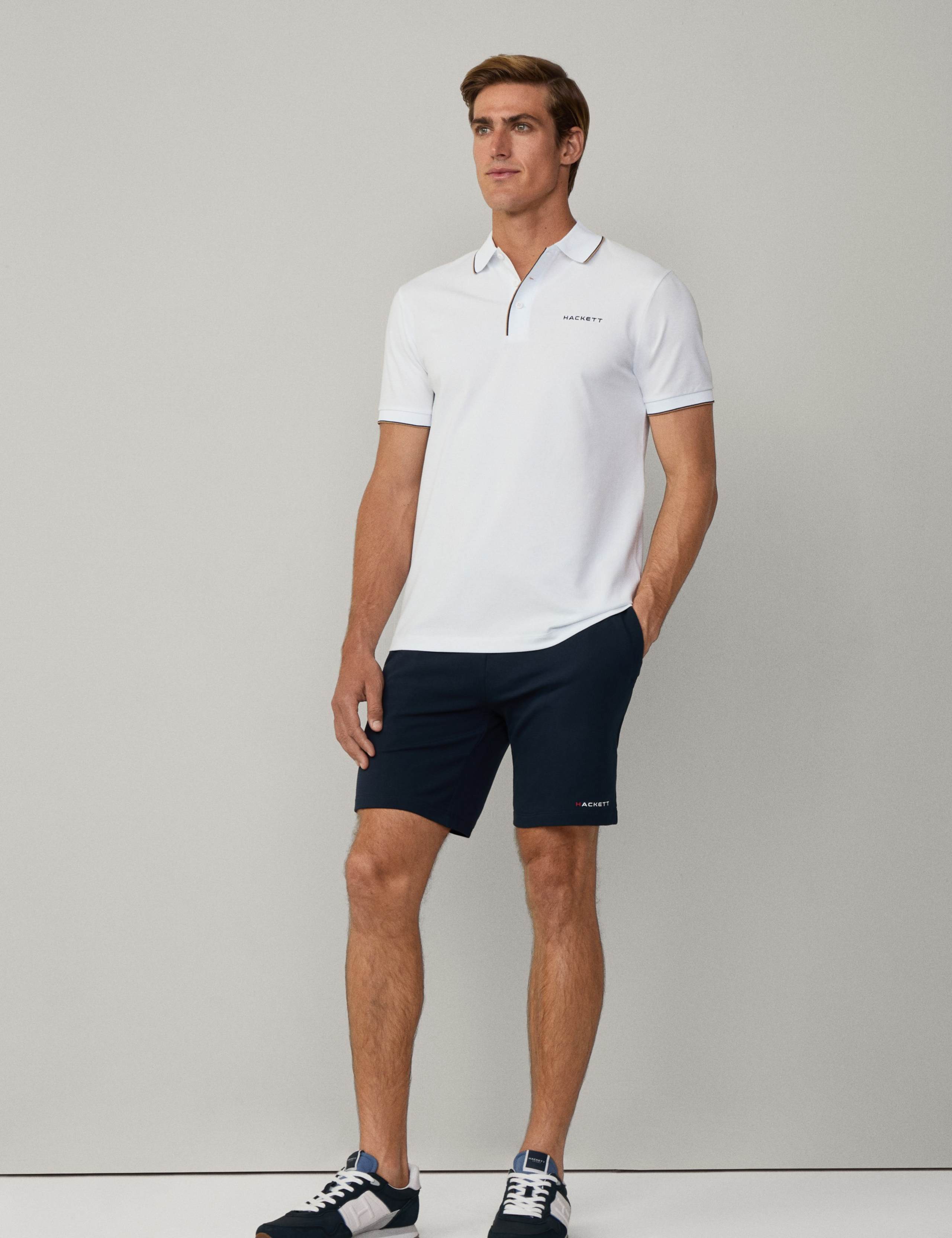 Cotton Rich Tipped Polo Shirt 5 of 5