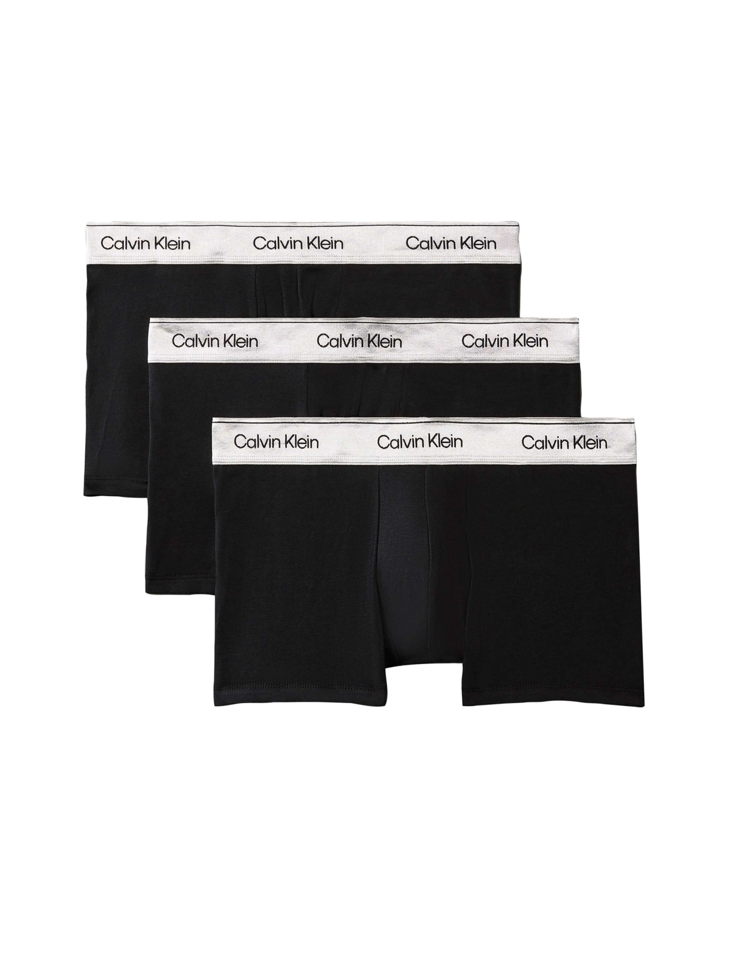 3 Pack Icon Cotton Rich Stretch Metallic Trunks 1 of 1