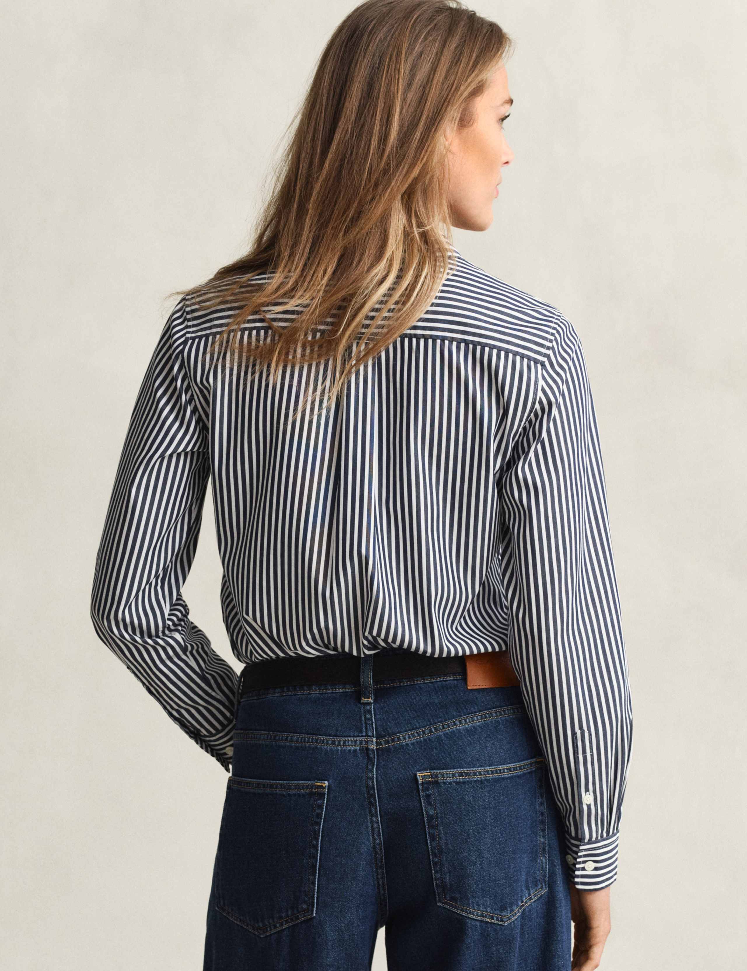 Pure Cotton Poplin Striped Shirt 3 of 7