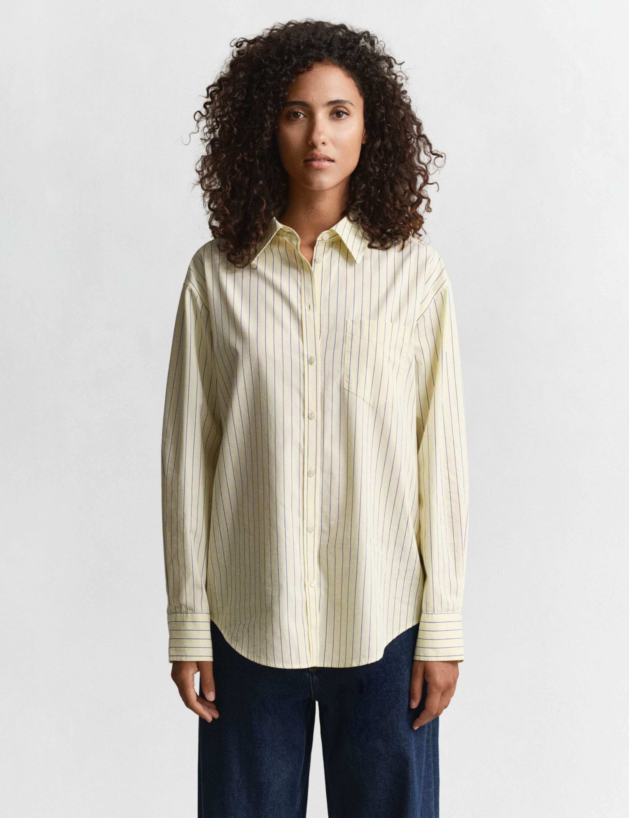 Pure Cotton Poplin Striped Shirt 1 of 7