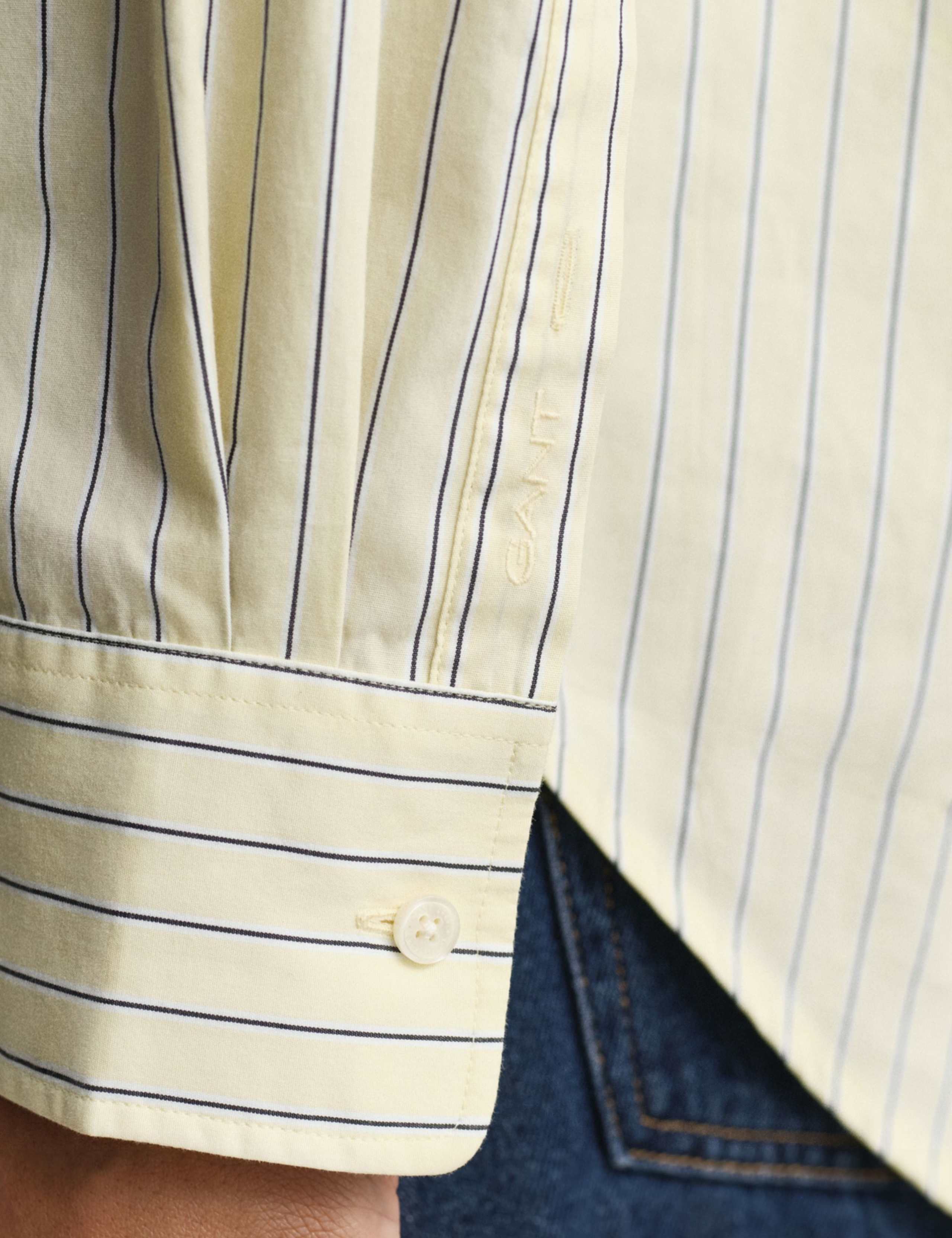 Pure Cotton Poplin Striped Shirt 7 of 7