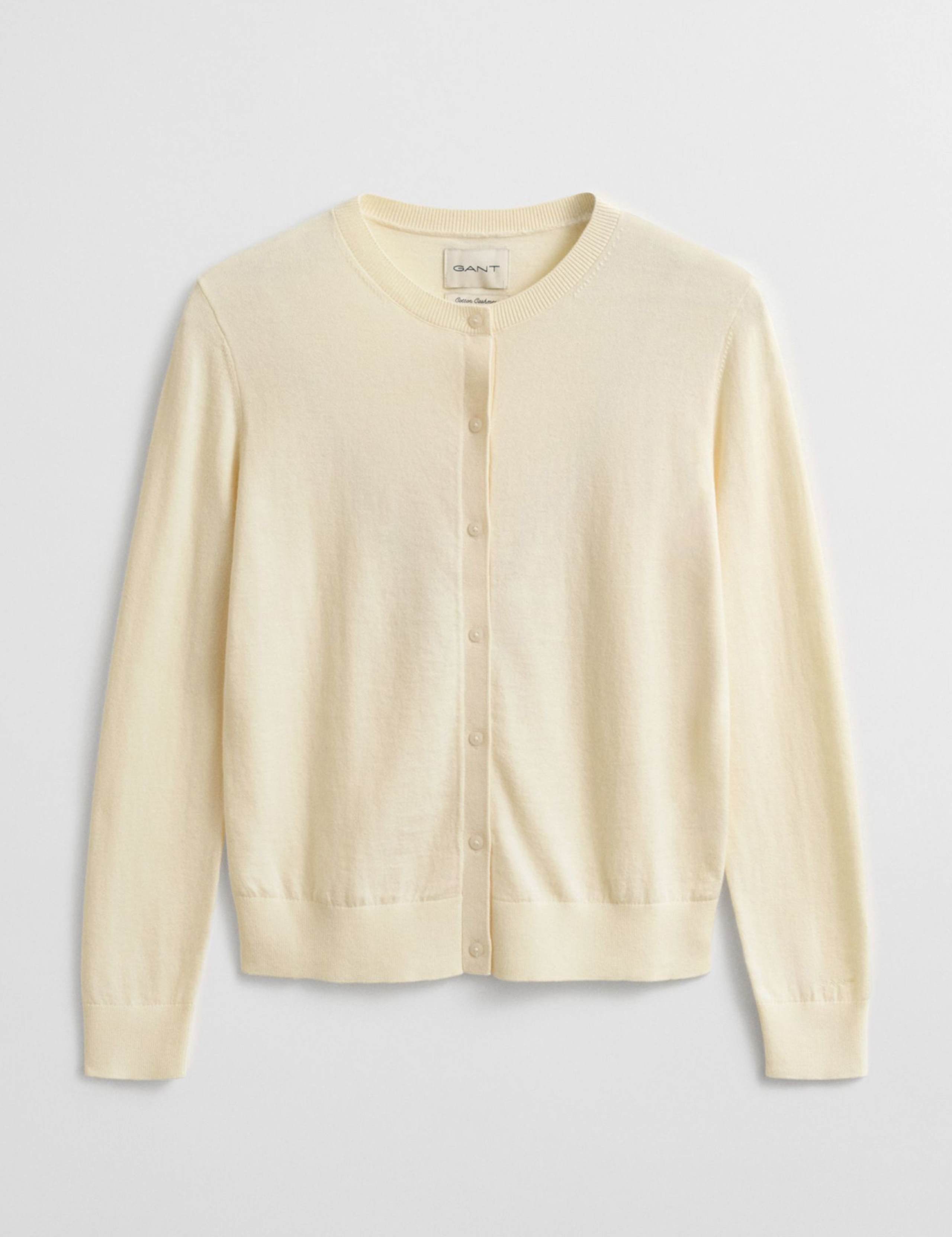 Cotton Rich Crew Neck Cardigan 2 of 6