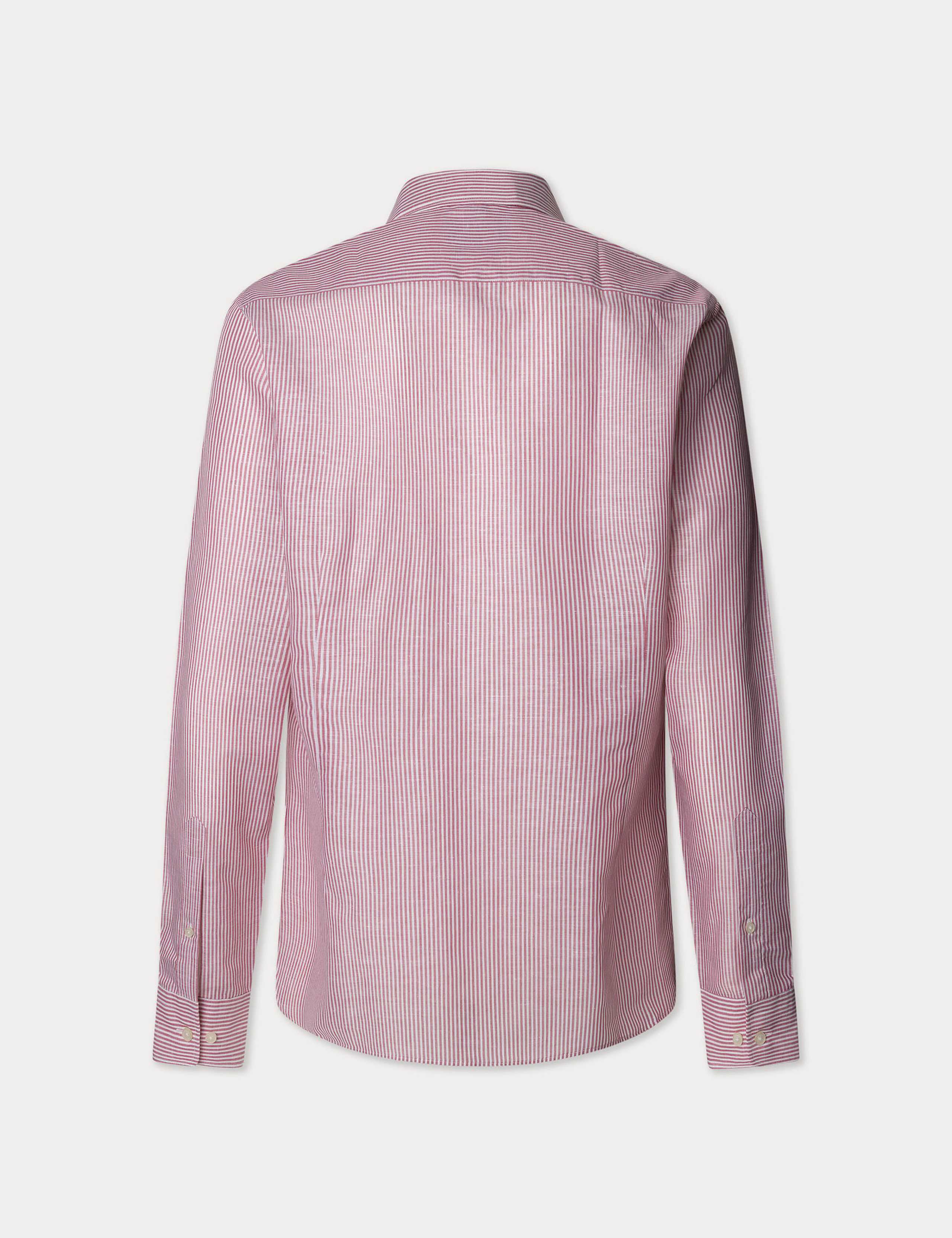 Regular Fit Linen Rich Striped Shirt 2 of 2