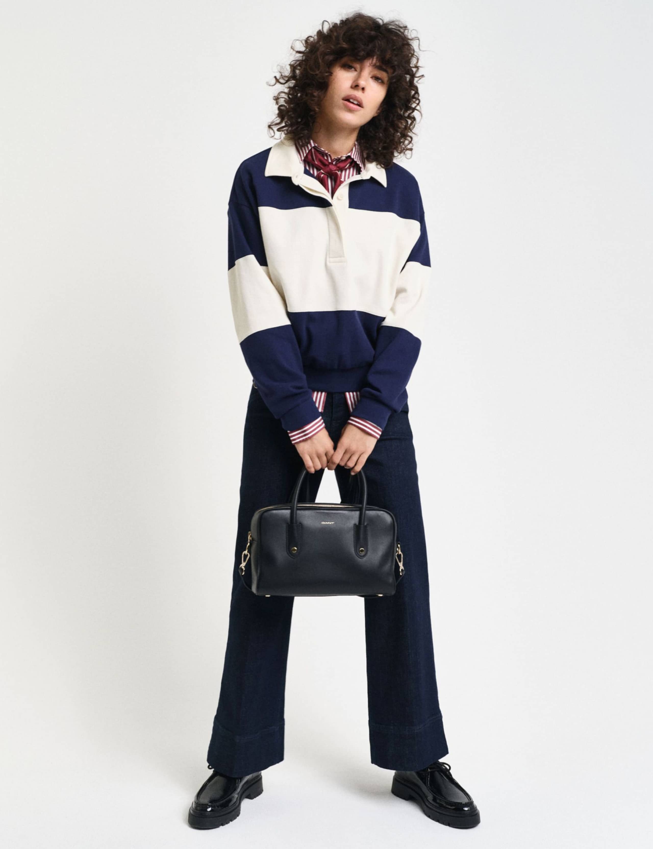 Pure Cotton Colour Block Rugby Top 3 of 5