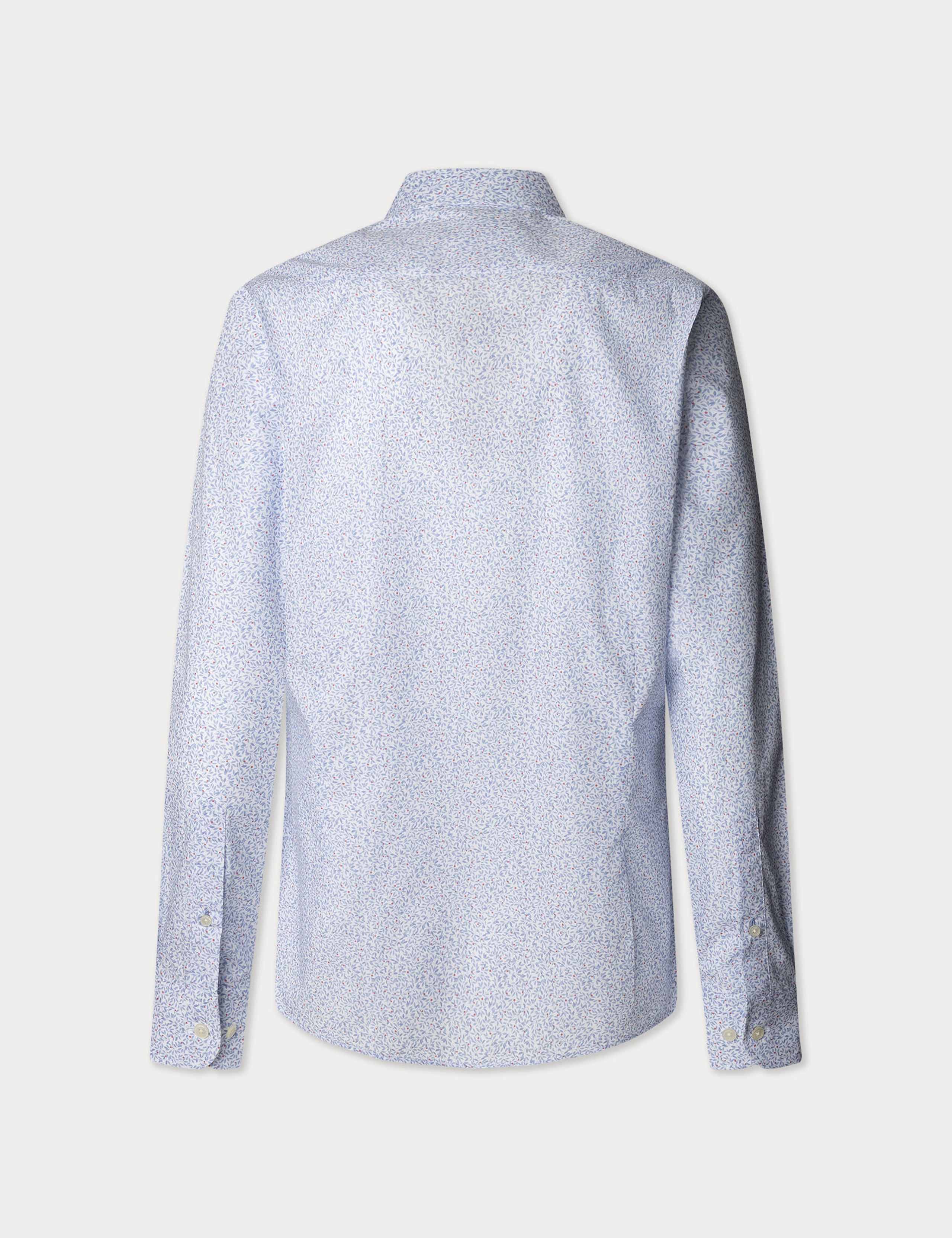 Regular Fit Pure Cotton Leaf Print Shirt 2 of 2