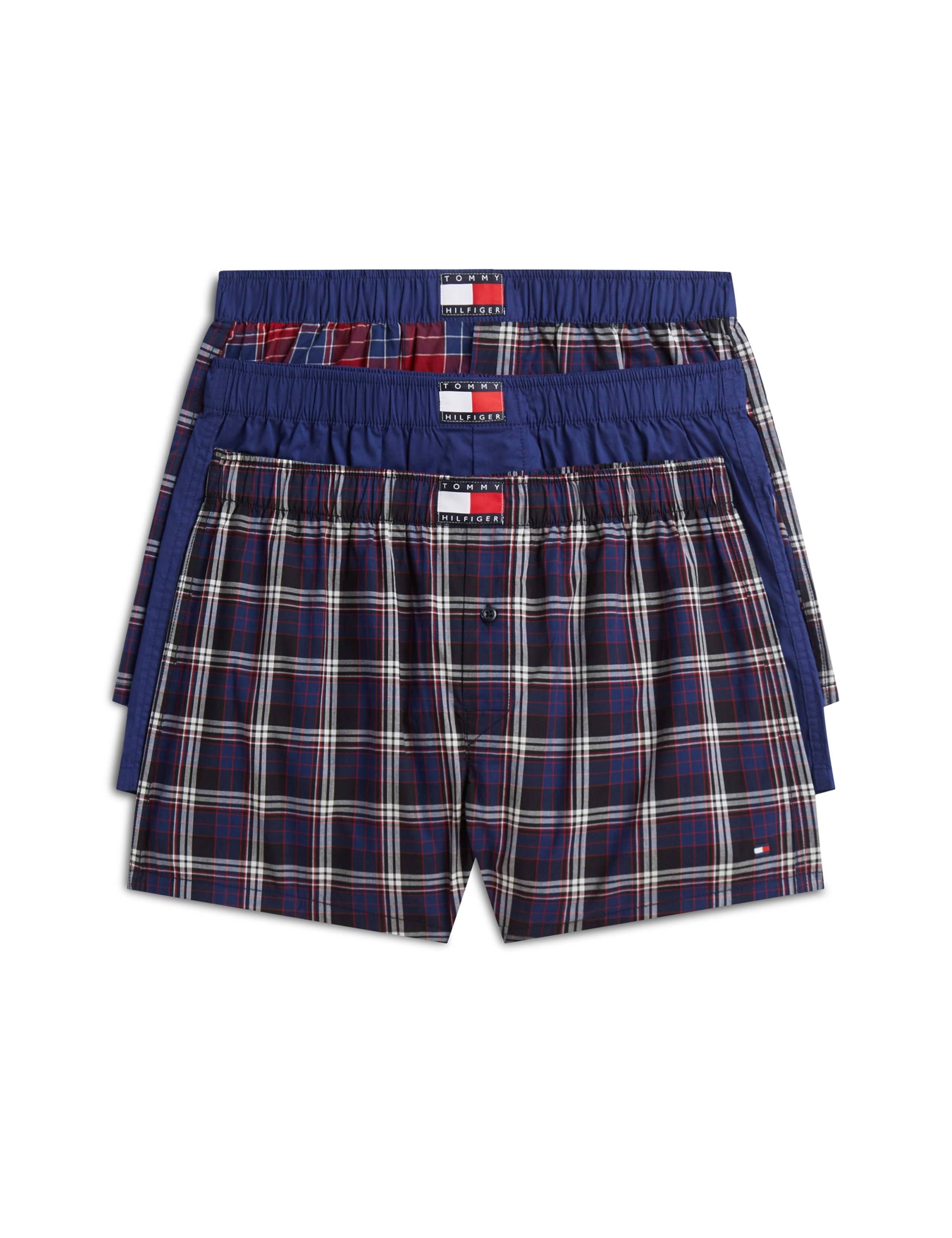 3 Pack Heritage Print Pure Woven Cotton Boxers 1 of 1