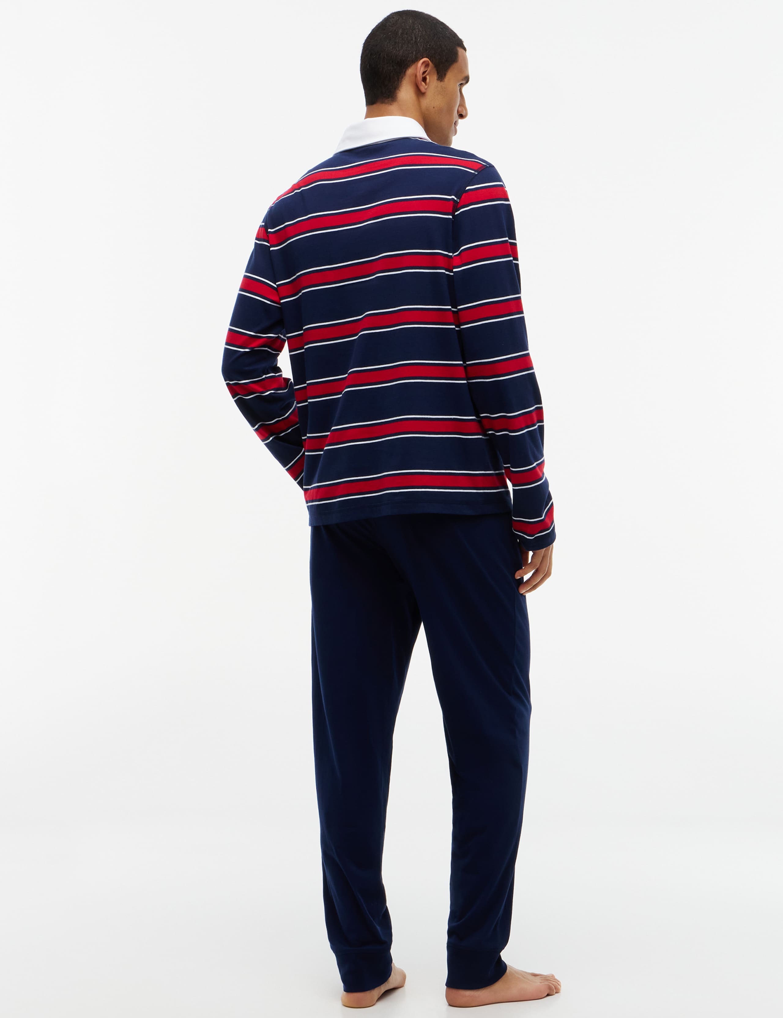 Pure Cotton Rugby Pyjama Set 4 of 6