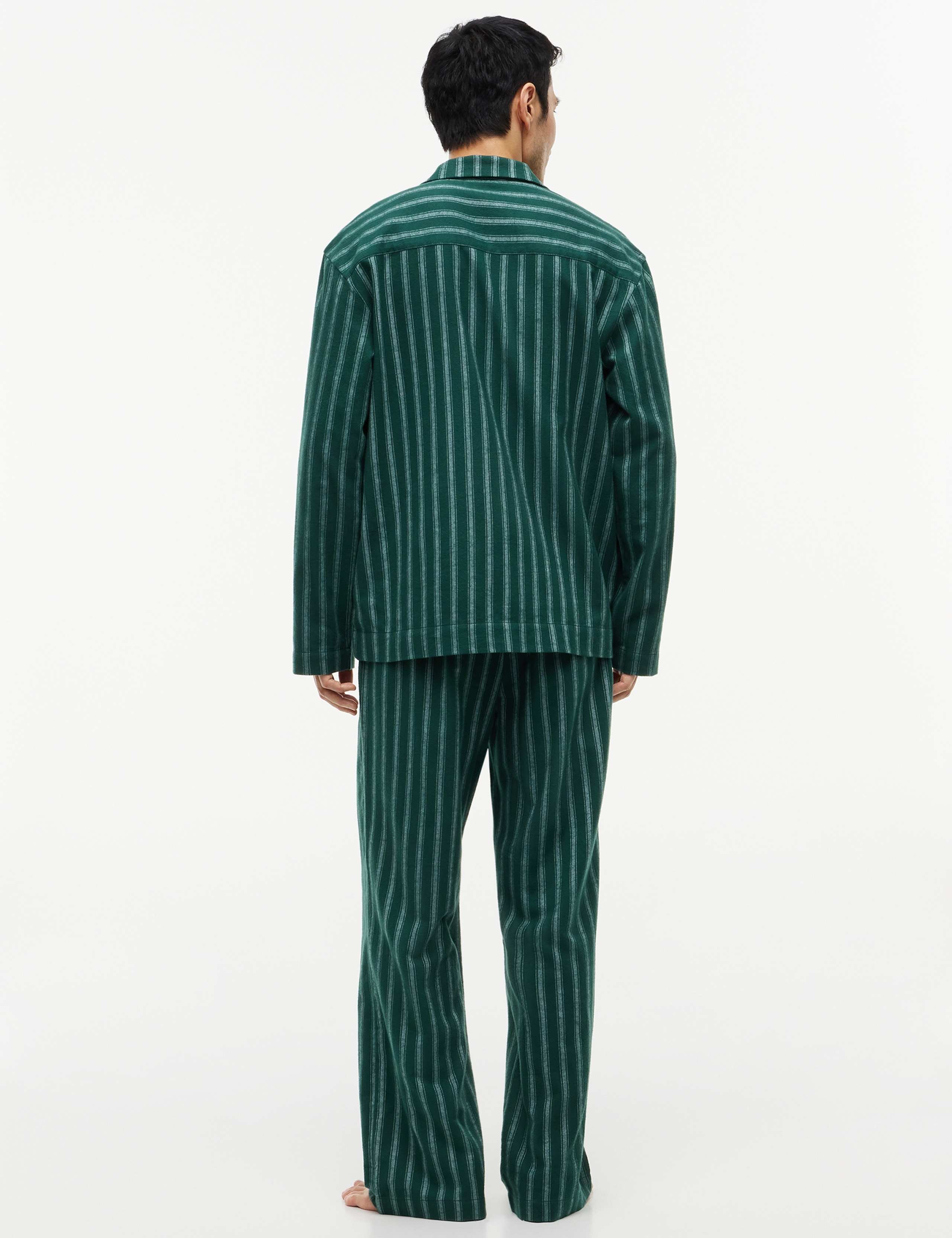 Pure Cotton Striped Pyjama Shirt 3 of 4
