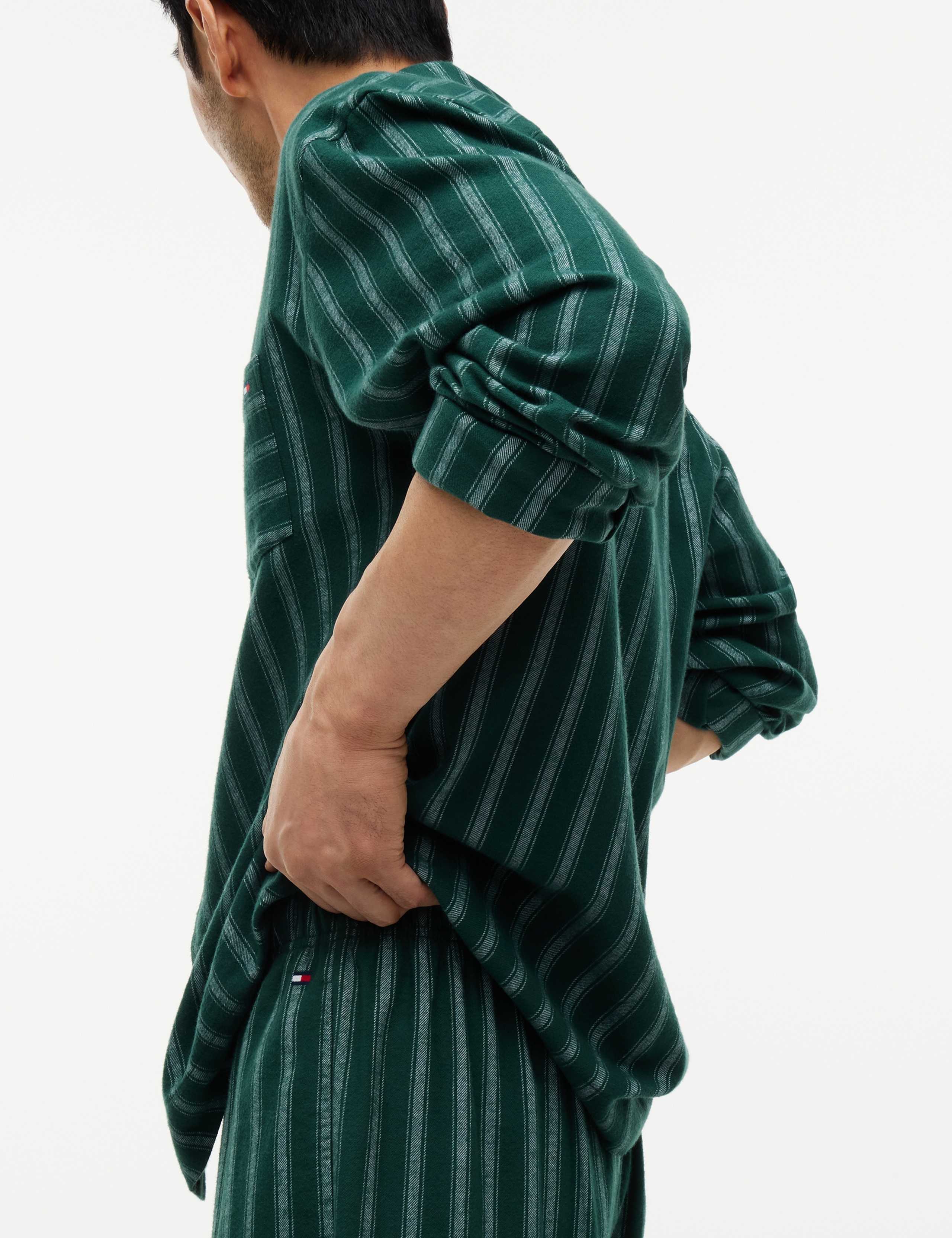 Pure Cotton Striped Pyjama Shirt 4 of 4