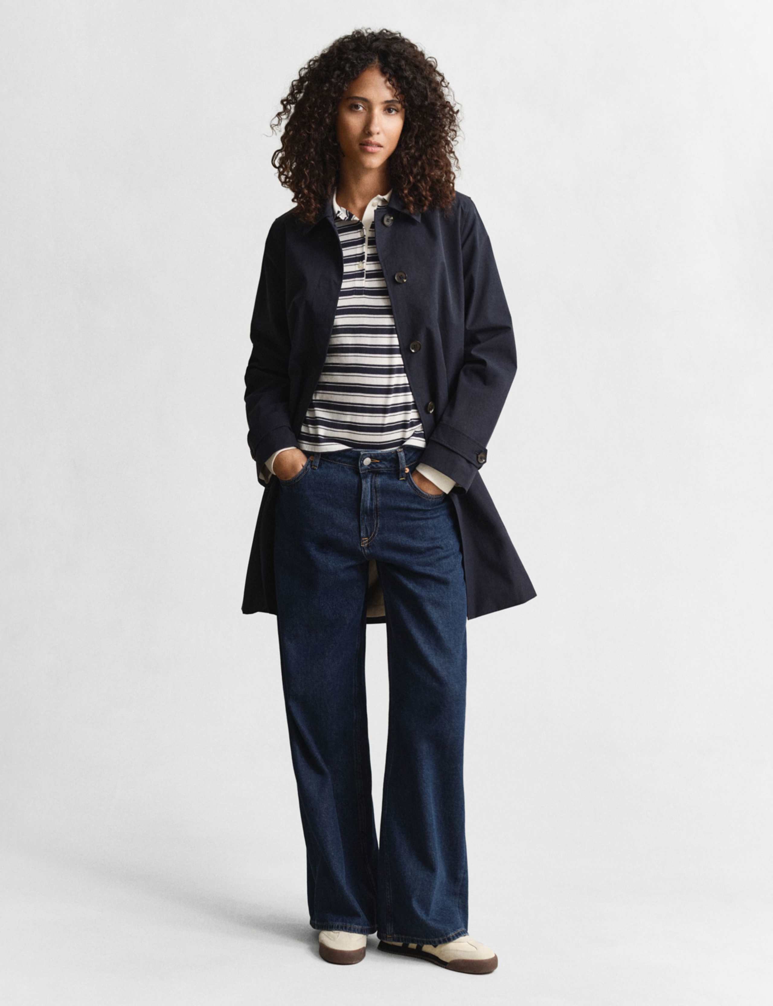 Cotton Modal Blend Striped Rugby Top 3 of 6