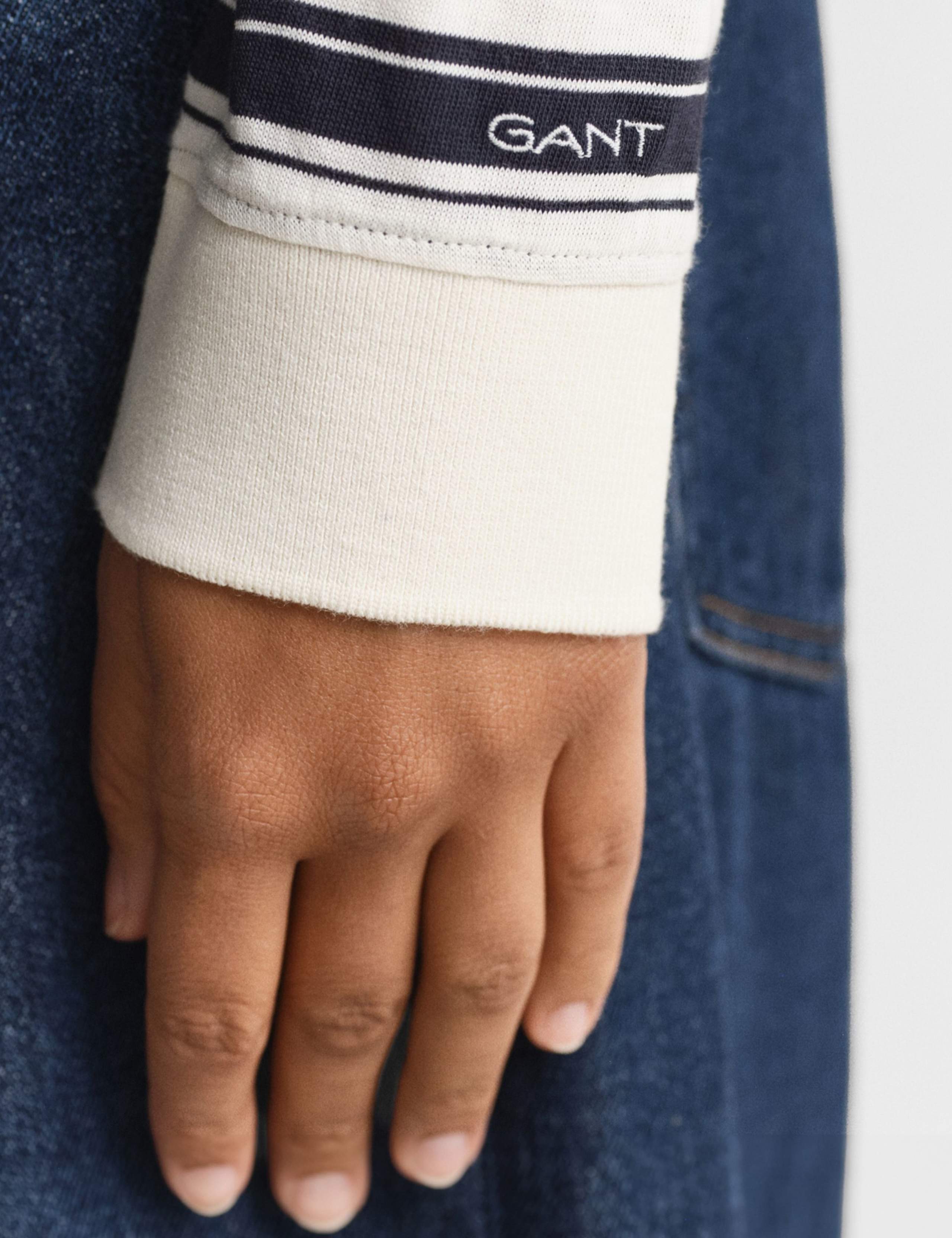 Cotton Modal Blend Striped Rugby Top 5 of 6