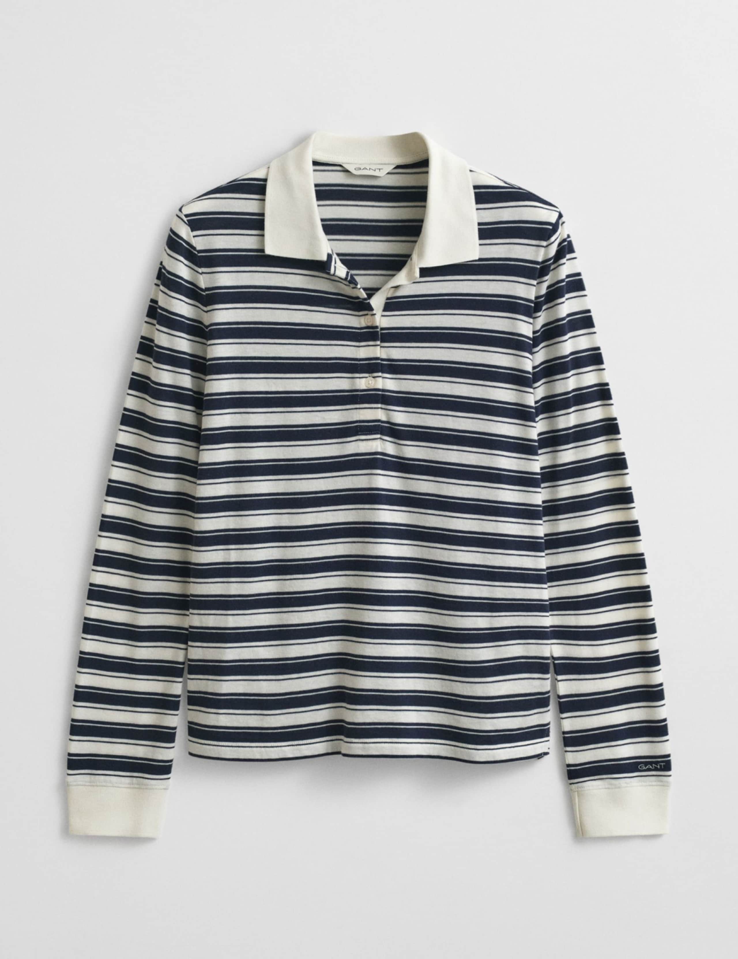 Cotton Modal Blend Striped Rugby Top 2 of 6