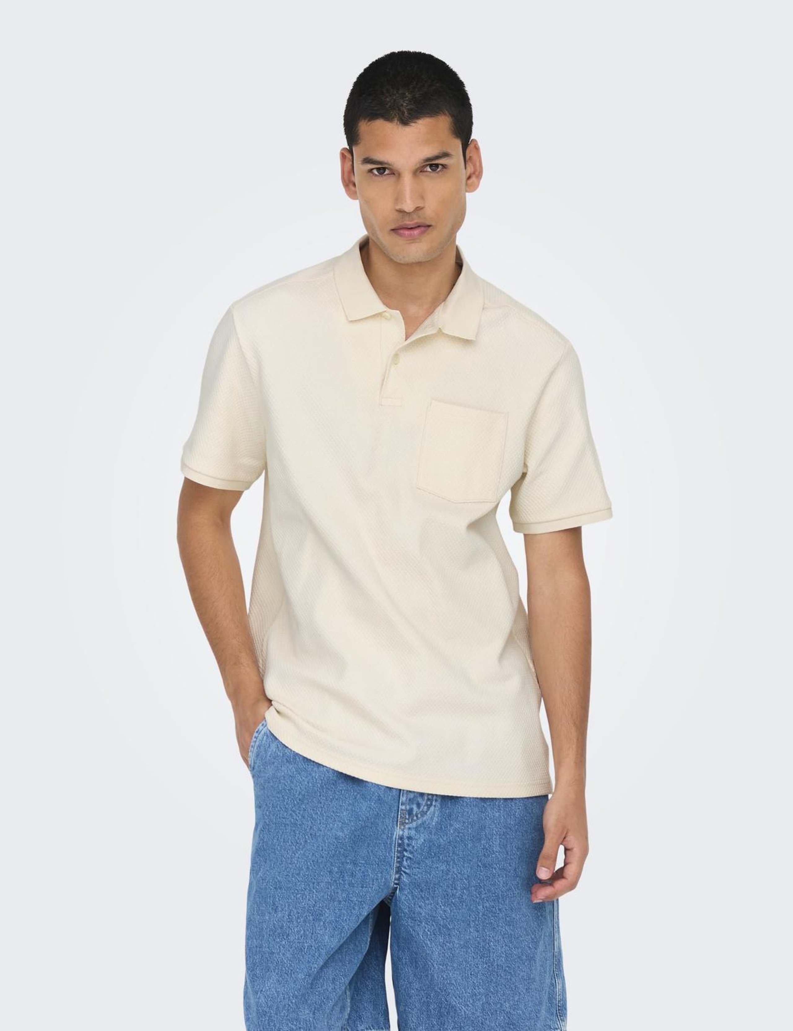 Cotton Rich Textured Polo Shirt 3 of 6